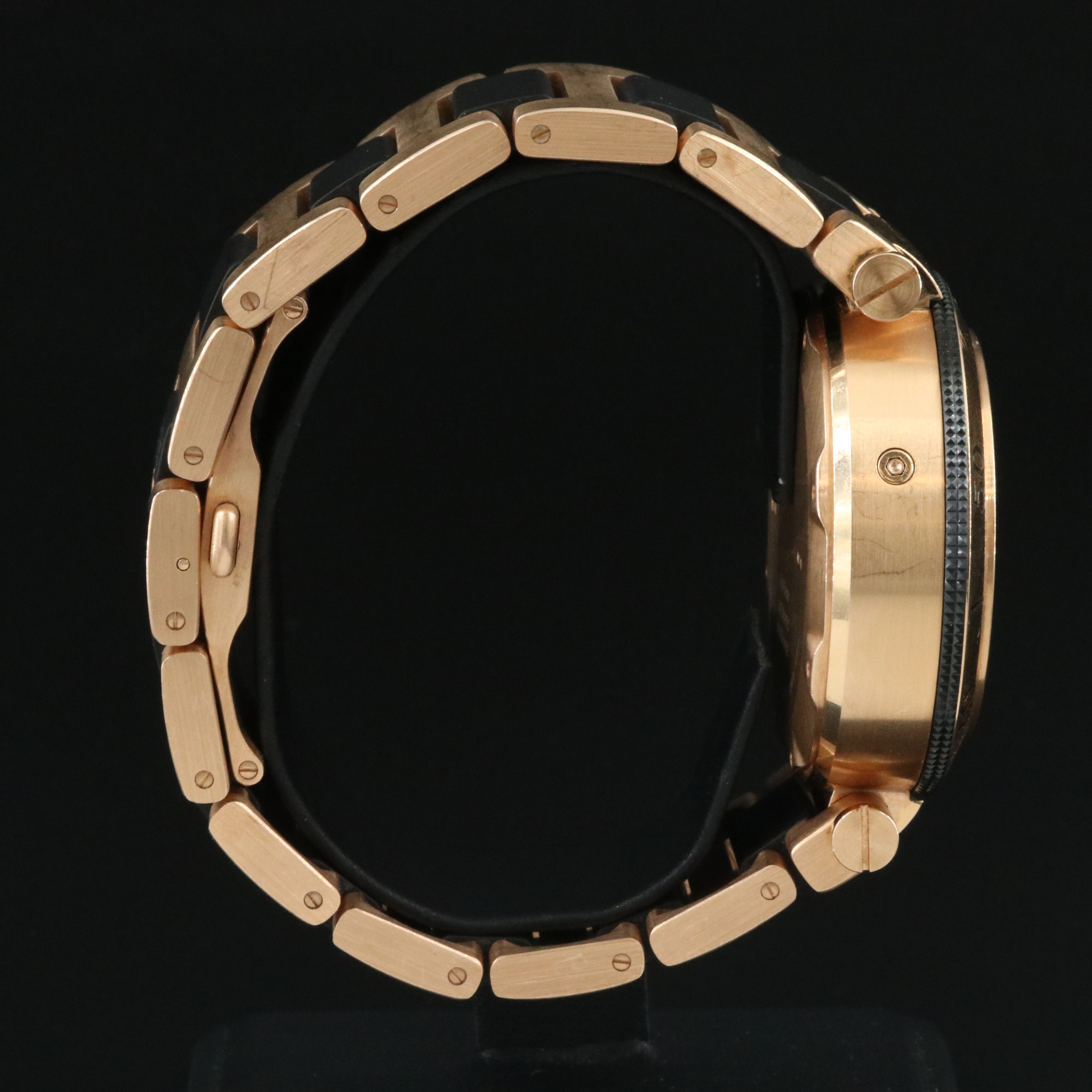 Cartier Pasha Seatimer Black 42mm 18K Rose Gold Automatic Watch 3066