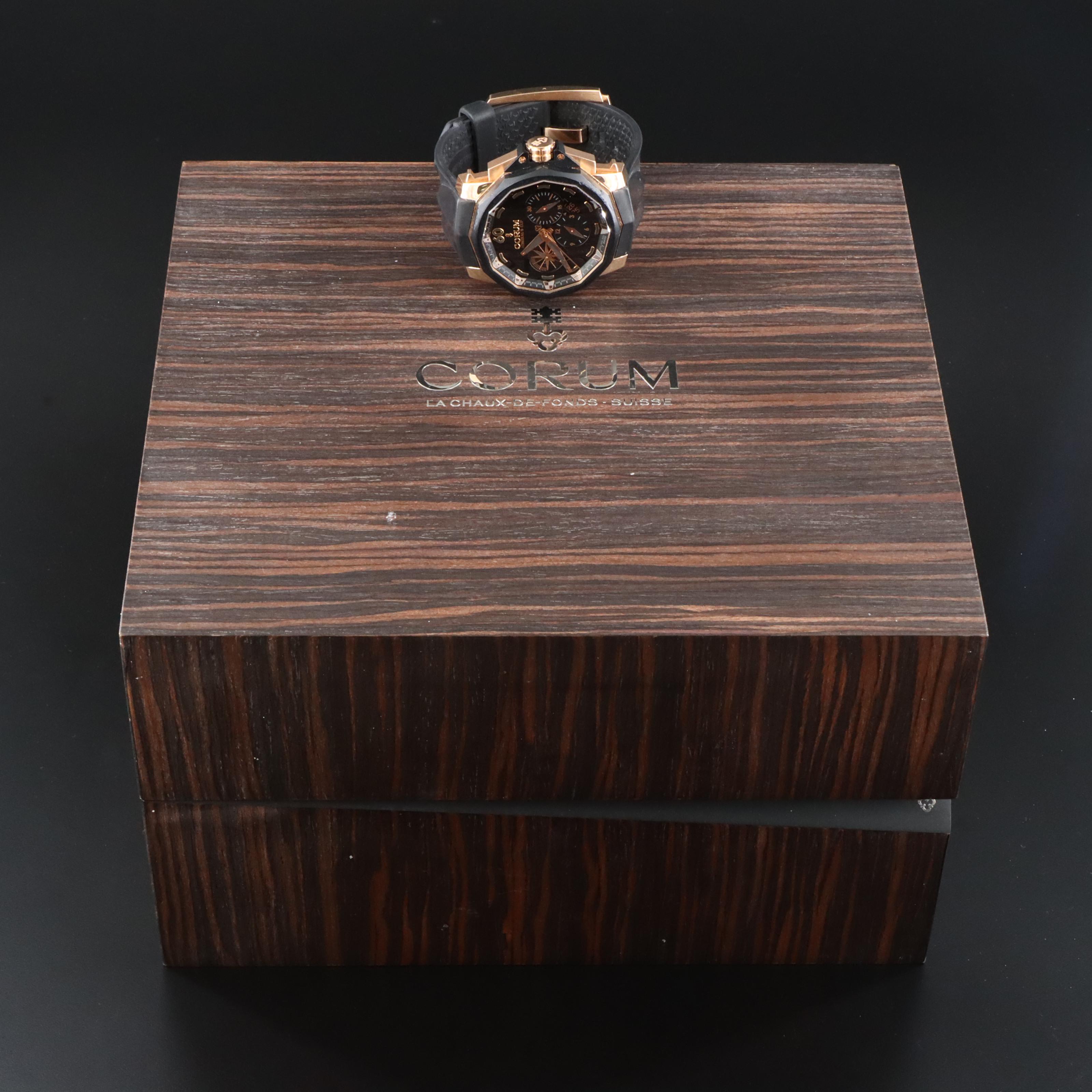 Corum Admirals Cup 18K Rose Gold 48mm Automatic Watch 753.935.91/0371AN12