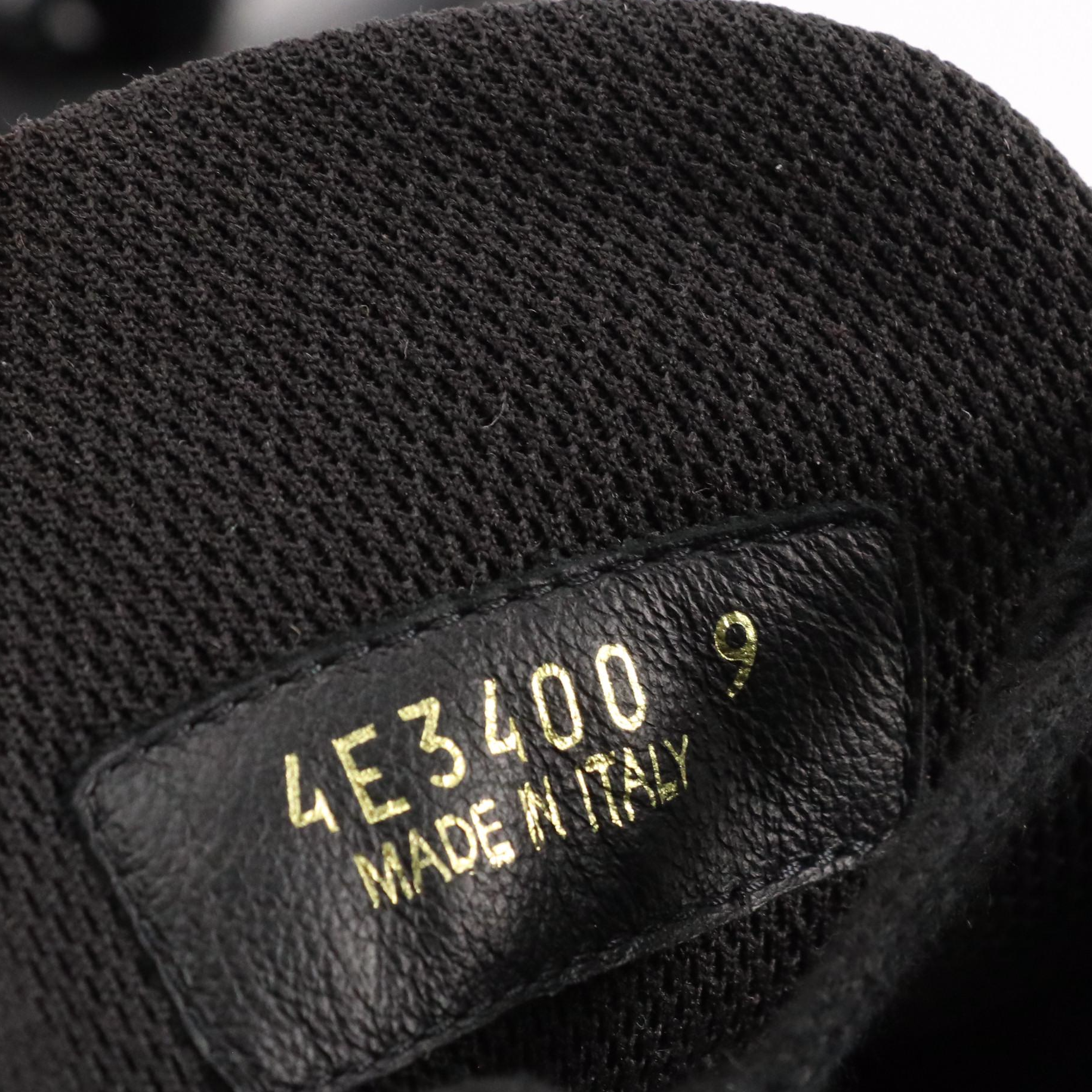 Men's Prada 'America's Cup' Black Patent Leather and Nylon Mesh Sneakers in Box