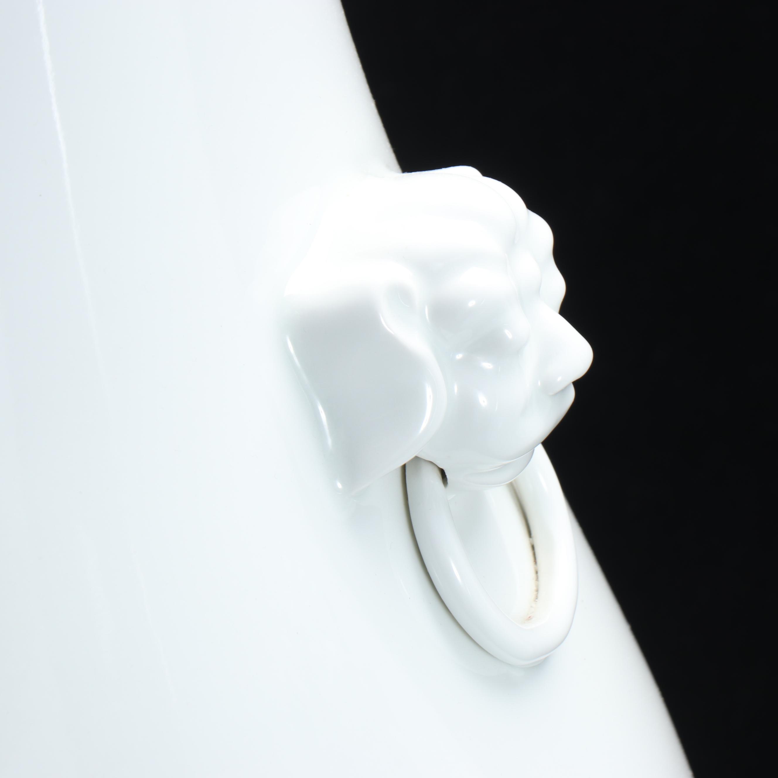 Pair of Tozai Home Chinese Style Blanc de Chine Porcelain Vases