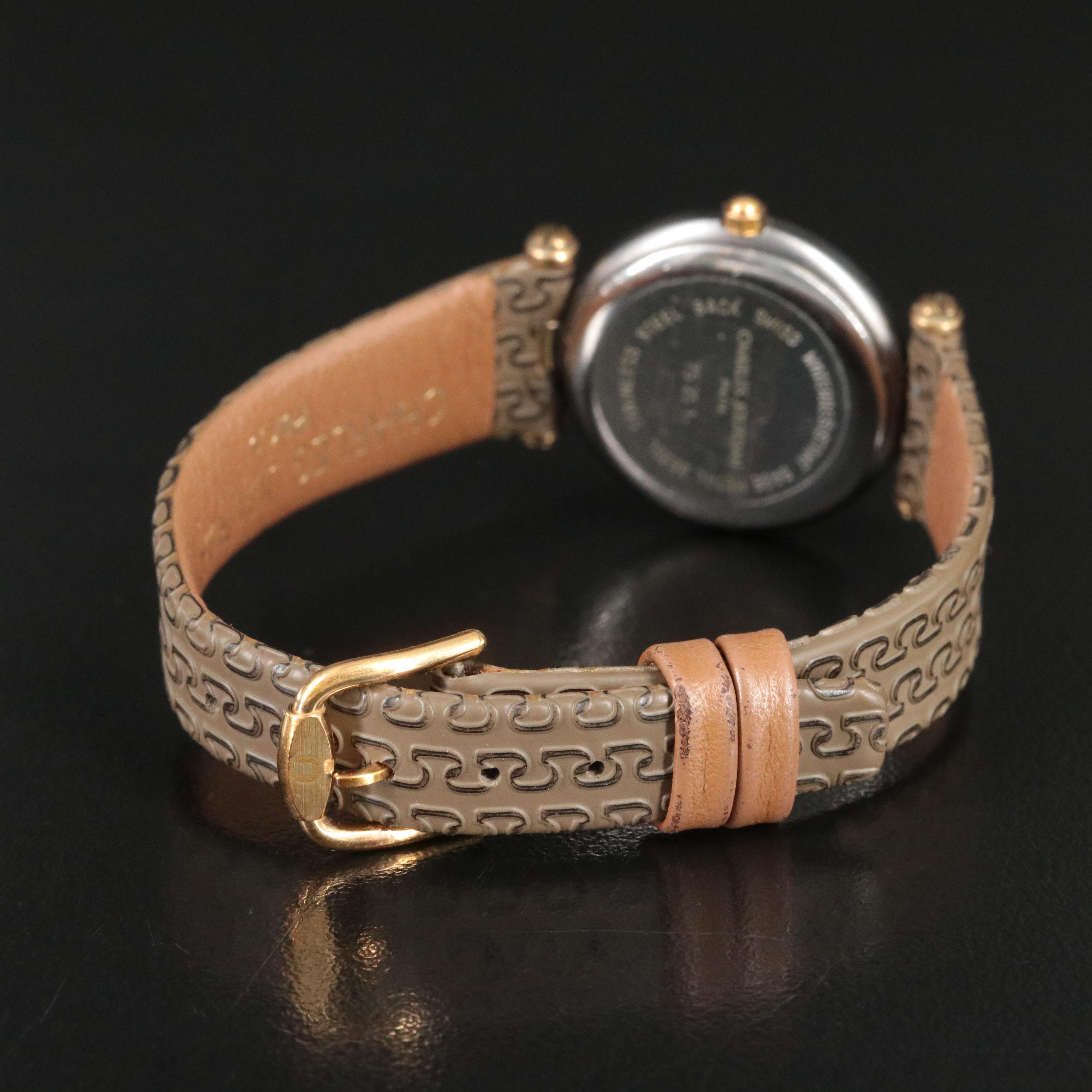 Charles Jourdan Paris Swiss Made Two Tone Date Watch