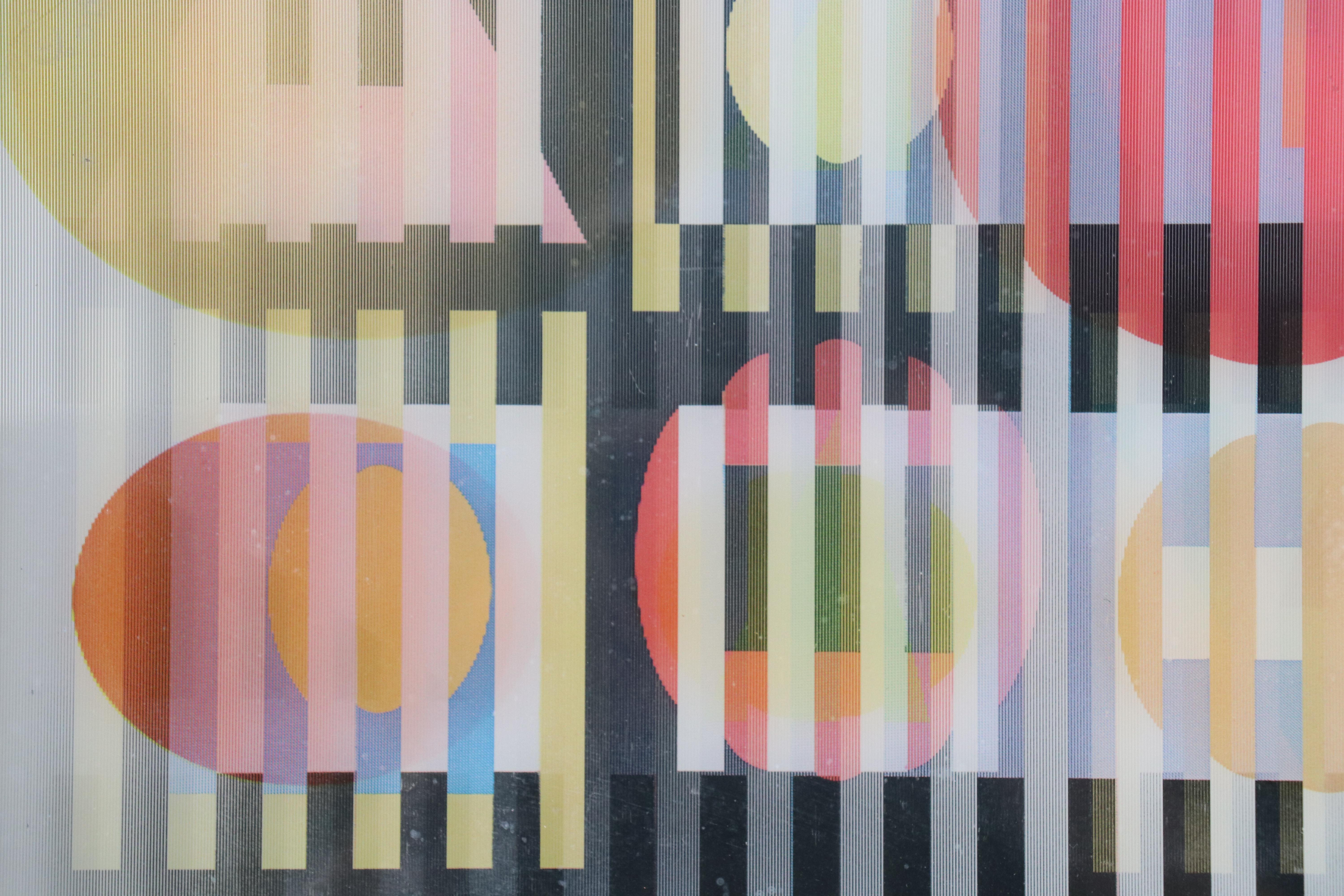 Yaacov Agam Abstract Geometric Agamograph, Late 20th Century