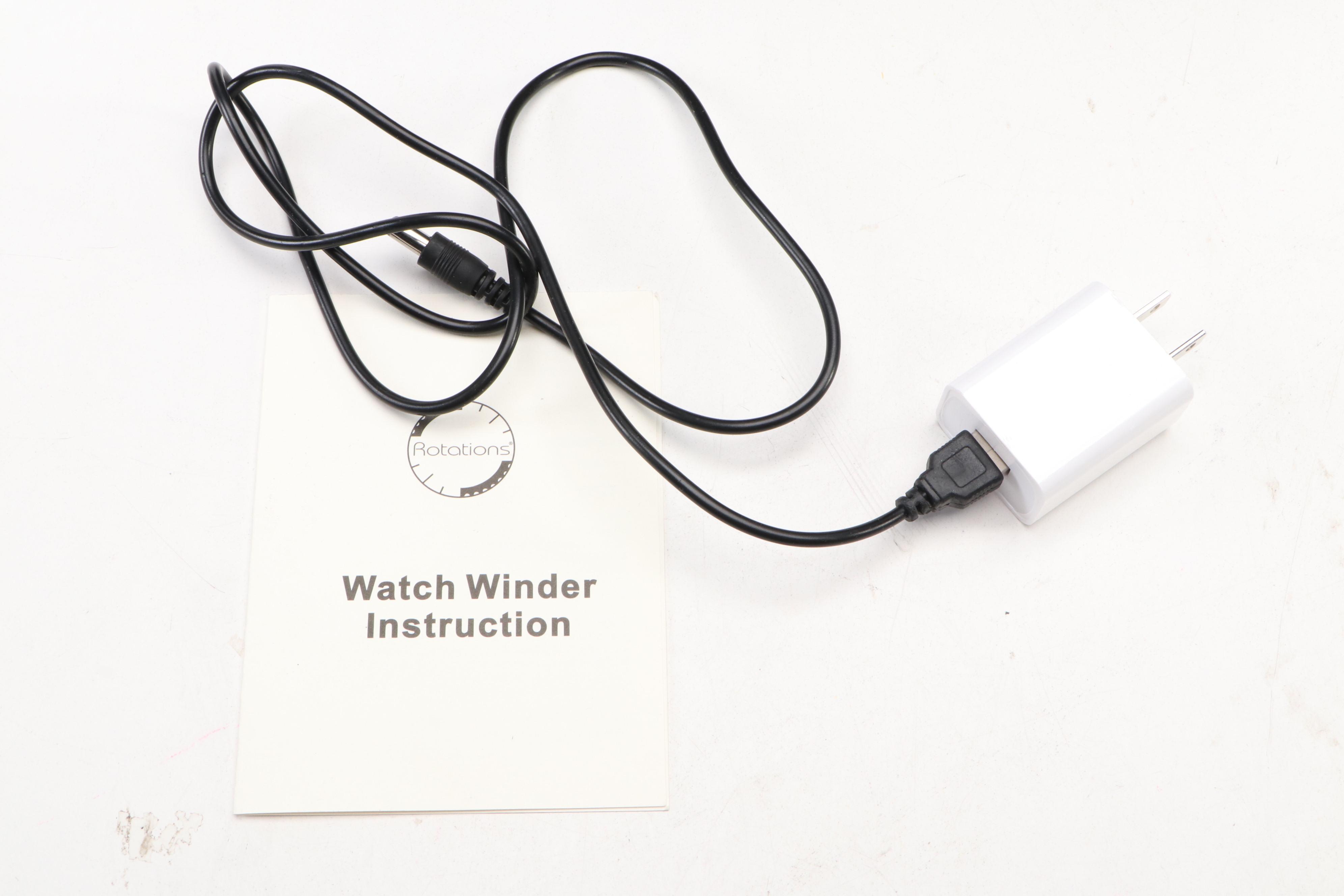 Rotations Black Gloss Four-Slot Watch Winder