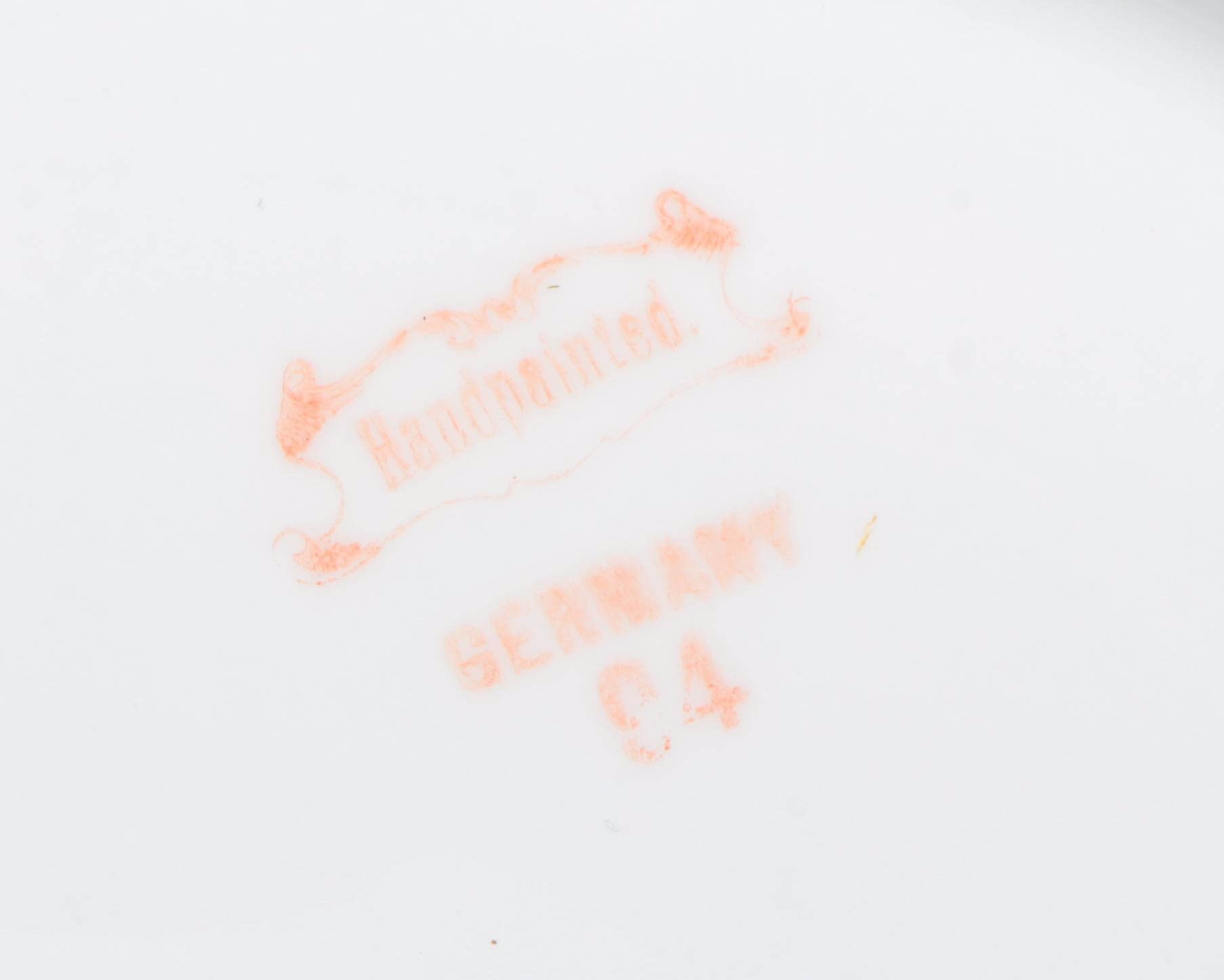 Z.S. & Co. Art Nouveau Style Porcelain Vase and Other Porcelain Table Décor