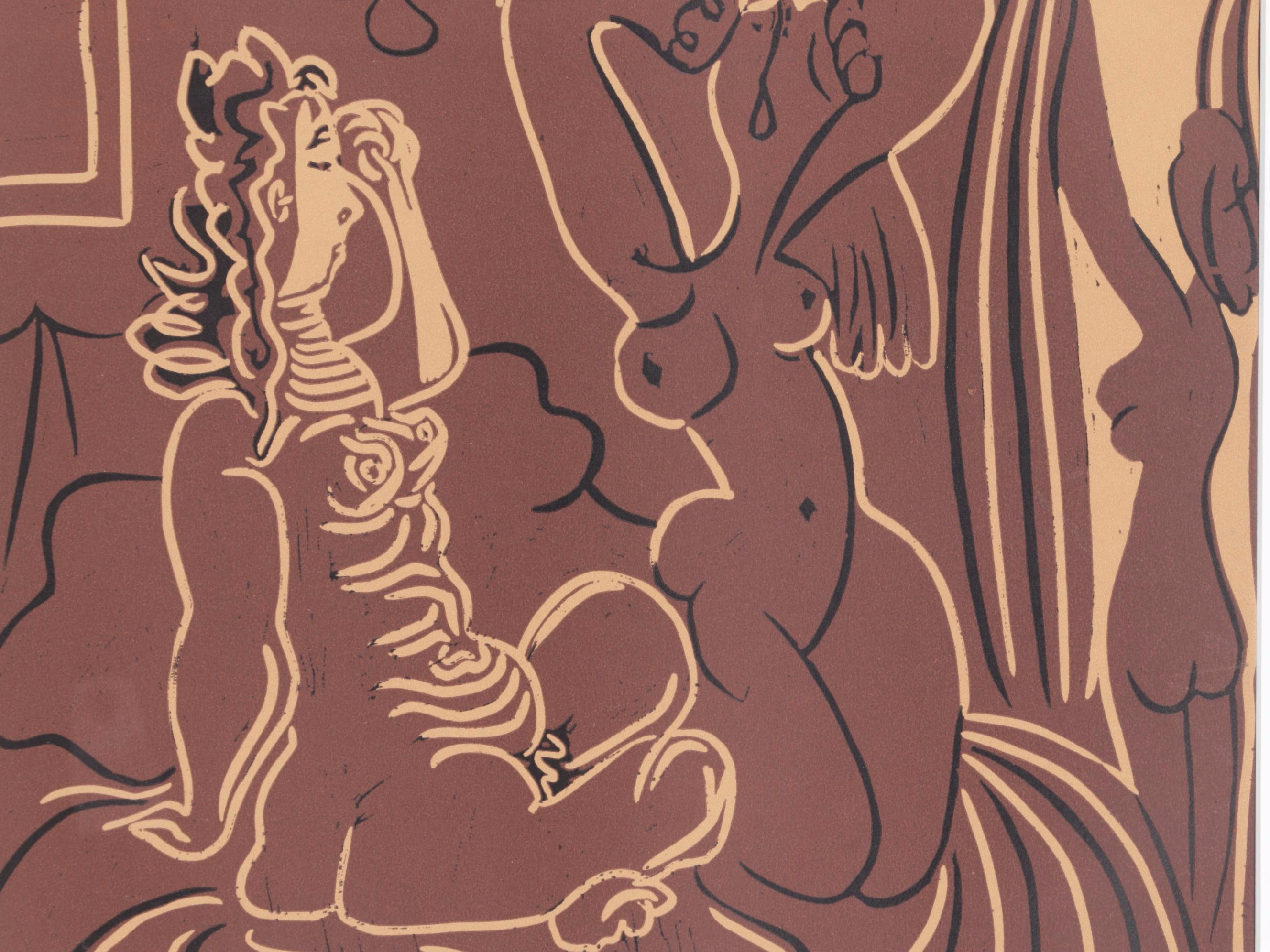 Pablo Picasso Linocut "Three Women," 1962