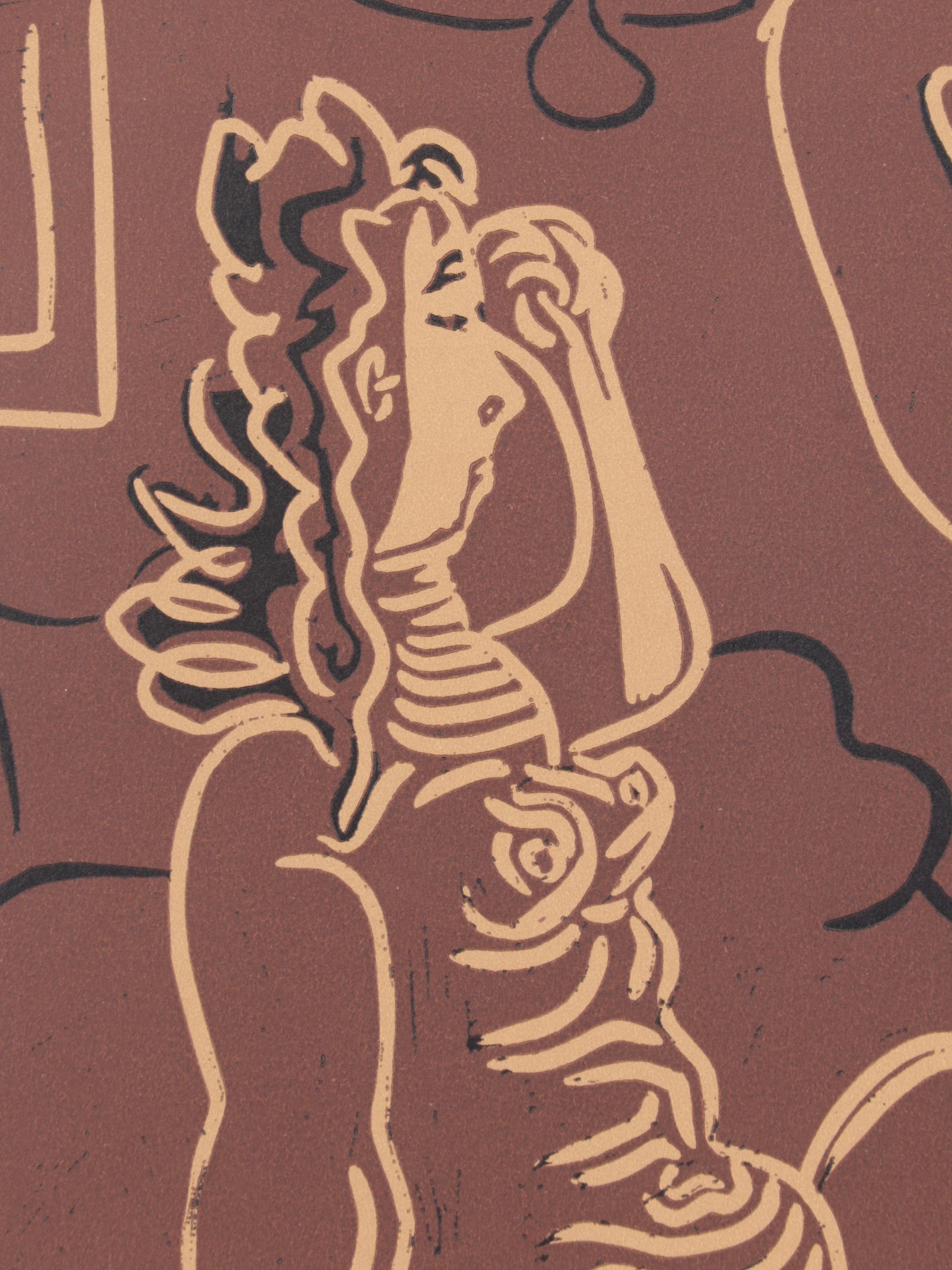 Pablo Picasso Linocut "Three Women," 1962