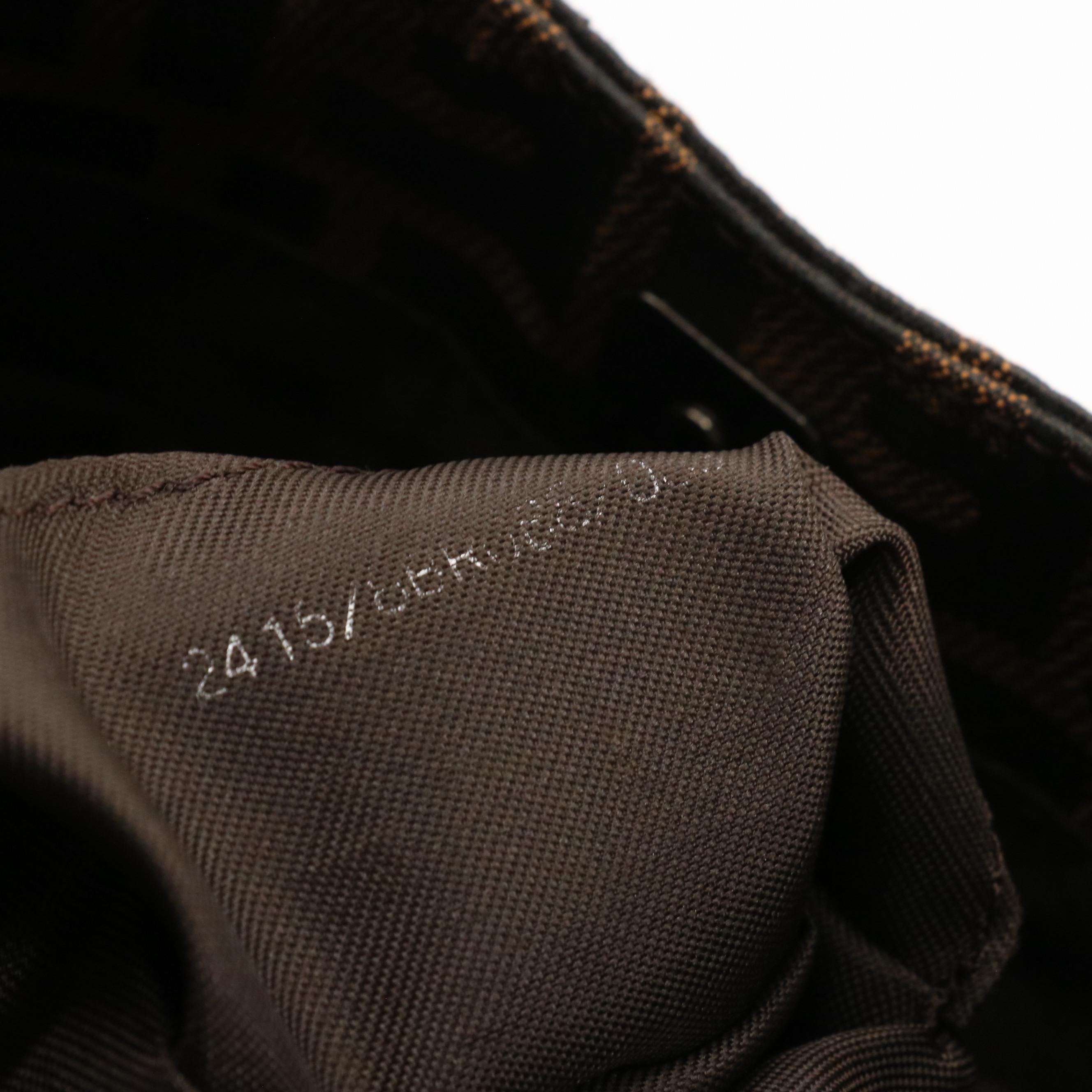 Fendi Zucca Jacquard Canvas and Leather Small Shoulder Bag