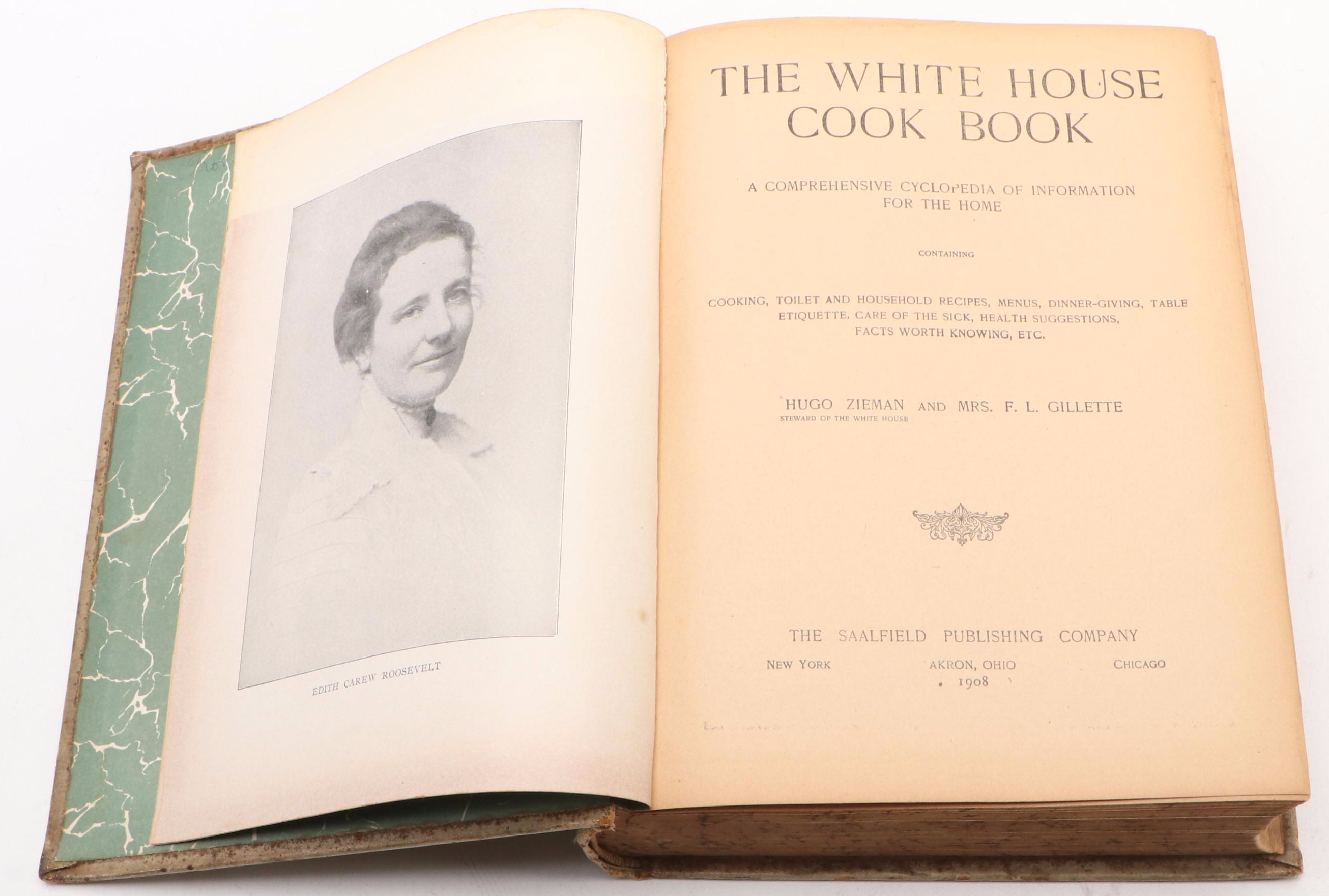 "The White House Cook Book" by Hugo Ziemann and Fanny L. Gillette, 1908