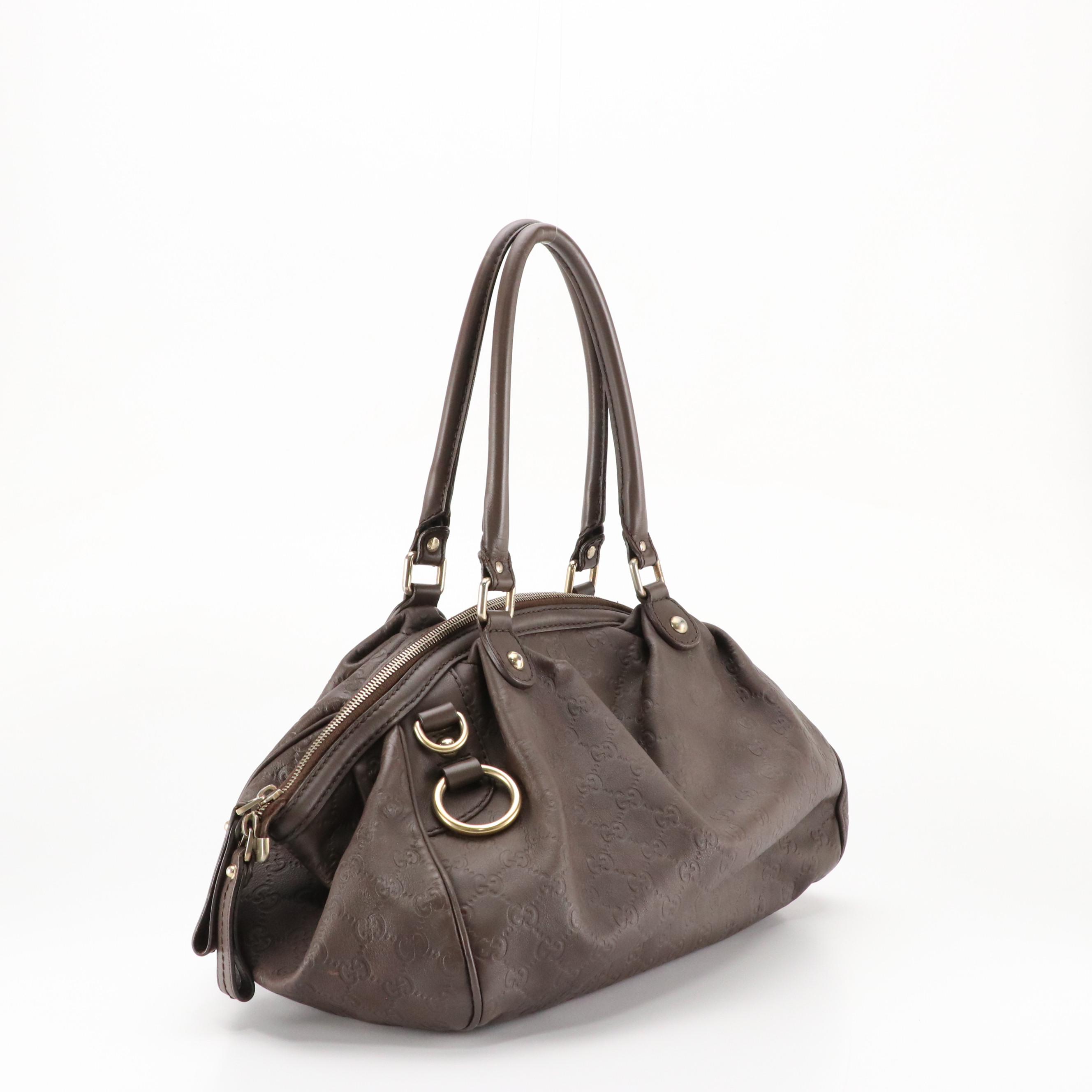 Gucci Brown Guccissima Leather Sukey Tote