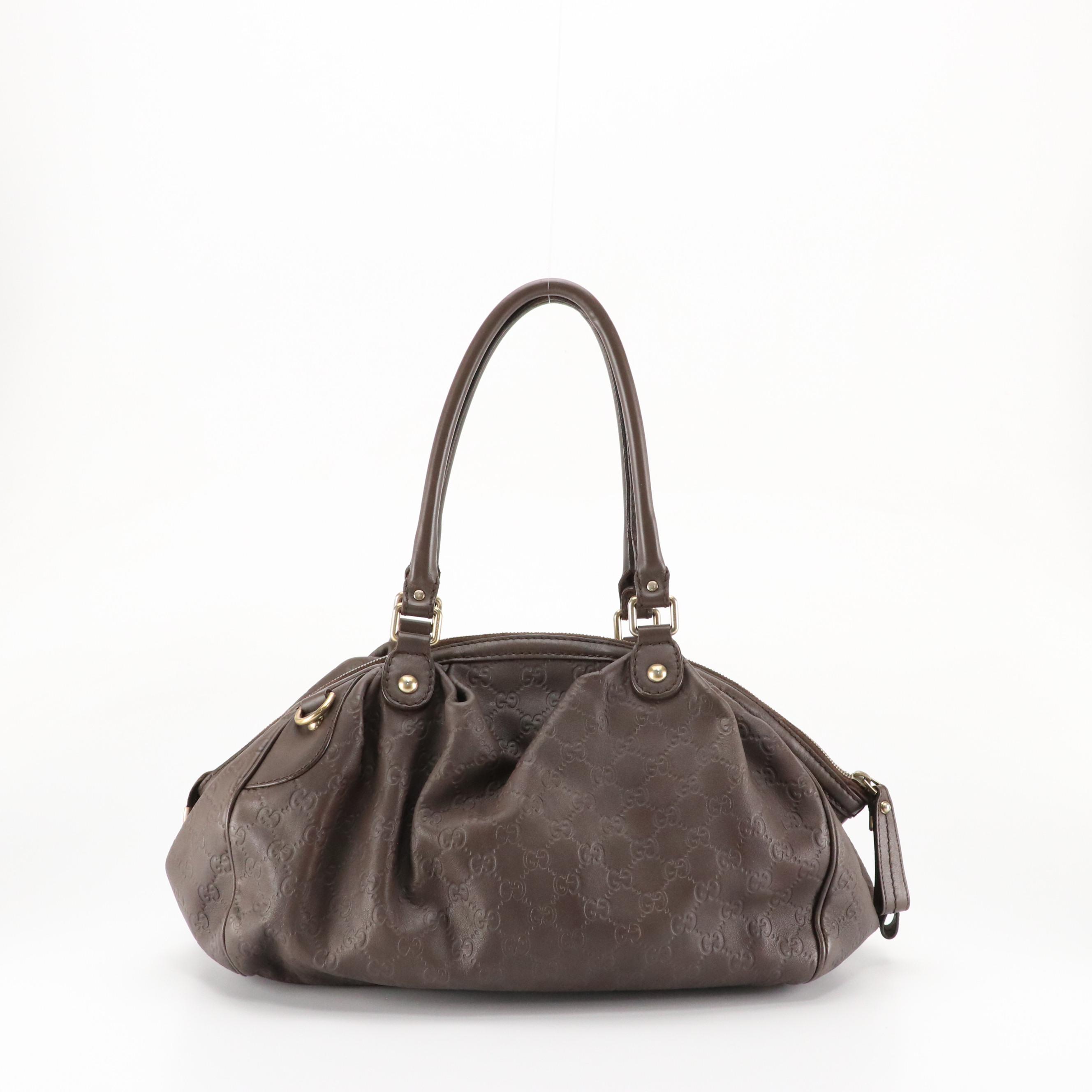 Gucci Brown Guccissima Leather Sukey Tote