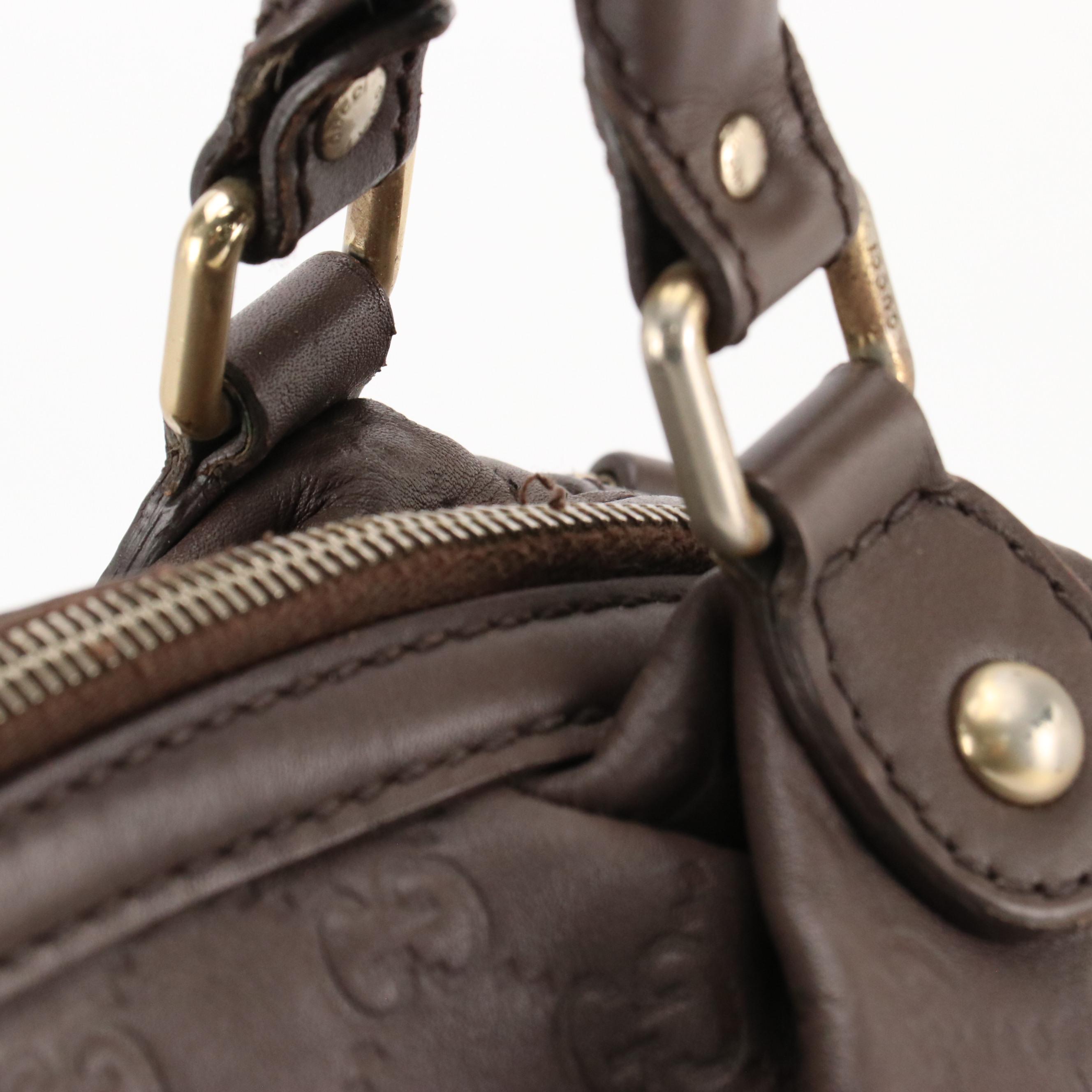 Gucci Brown Guccissima Leather Sukey Tote