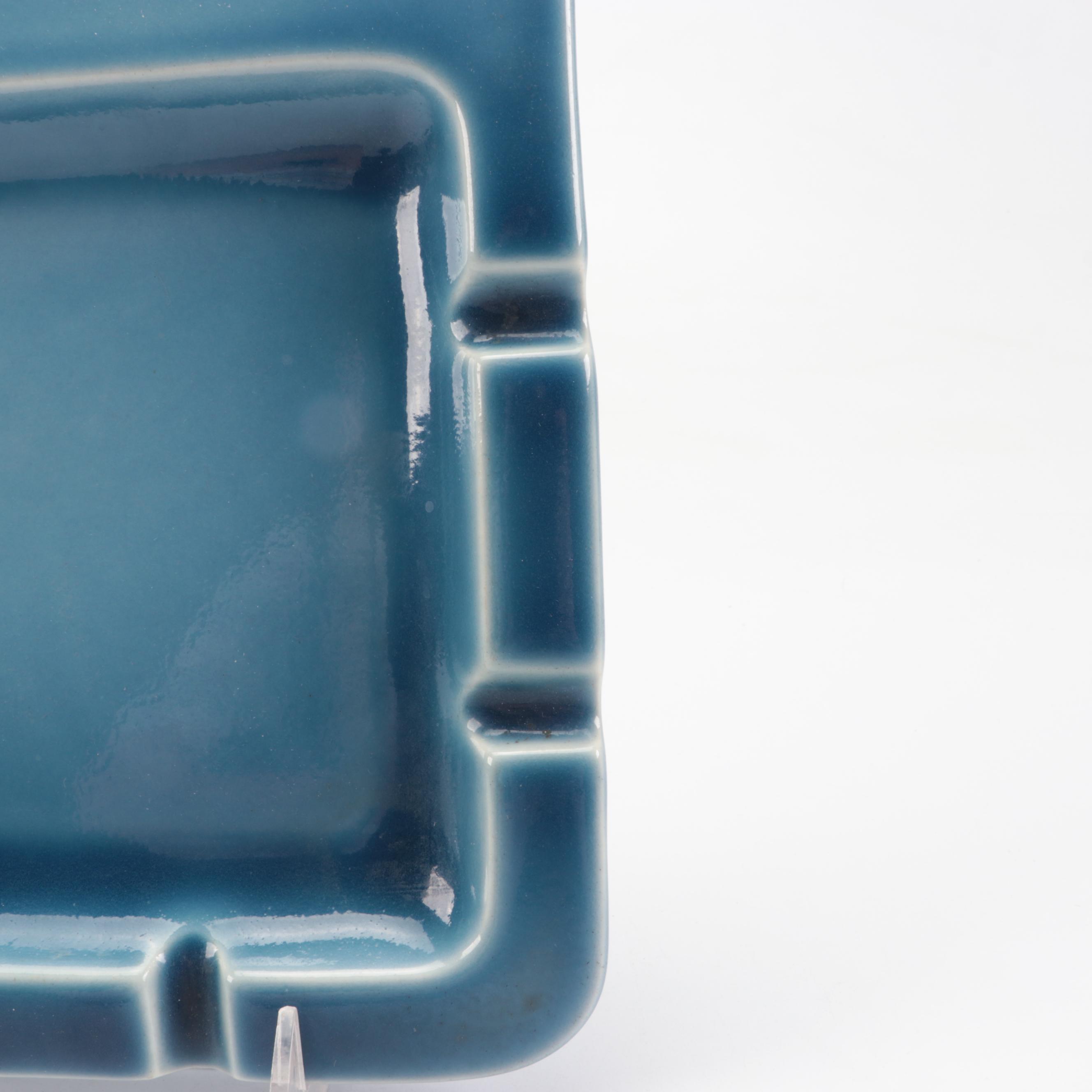 Rookwood Pottery Square Ceramic Ashtray, 1957