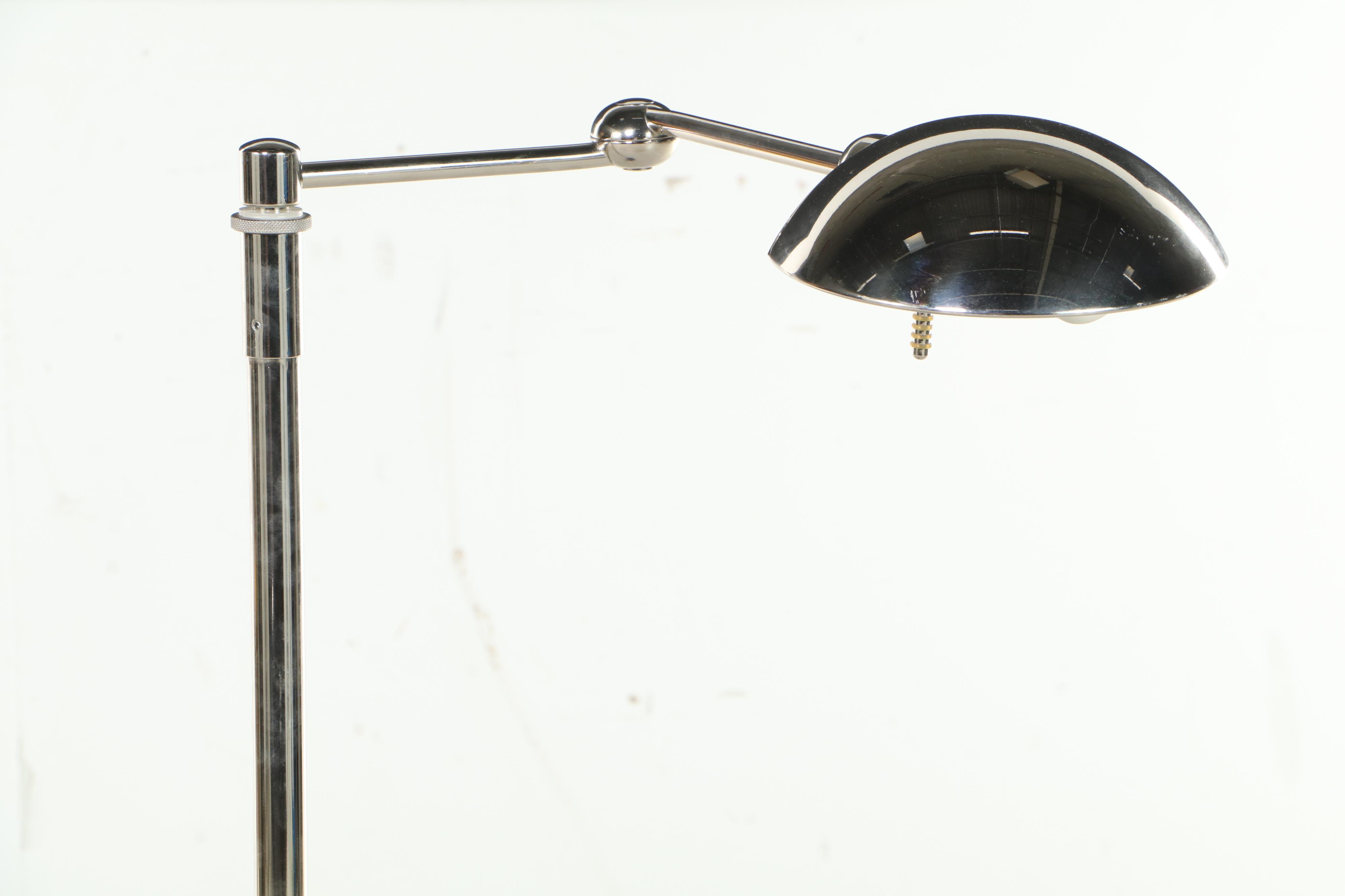 Holtkötter Leuchten Chrome Halogen Pharmacy Floor Lamp