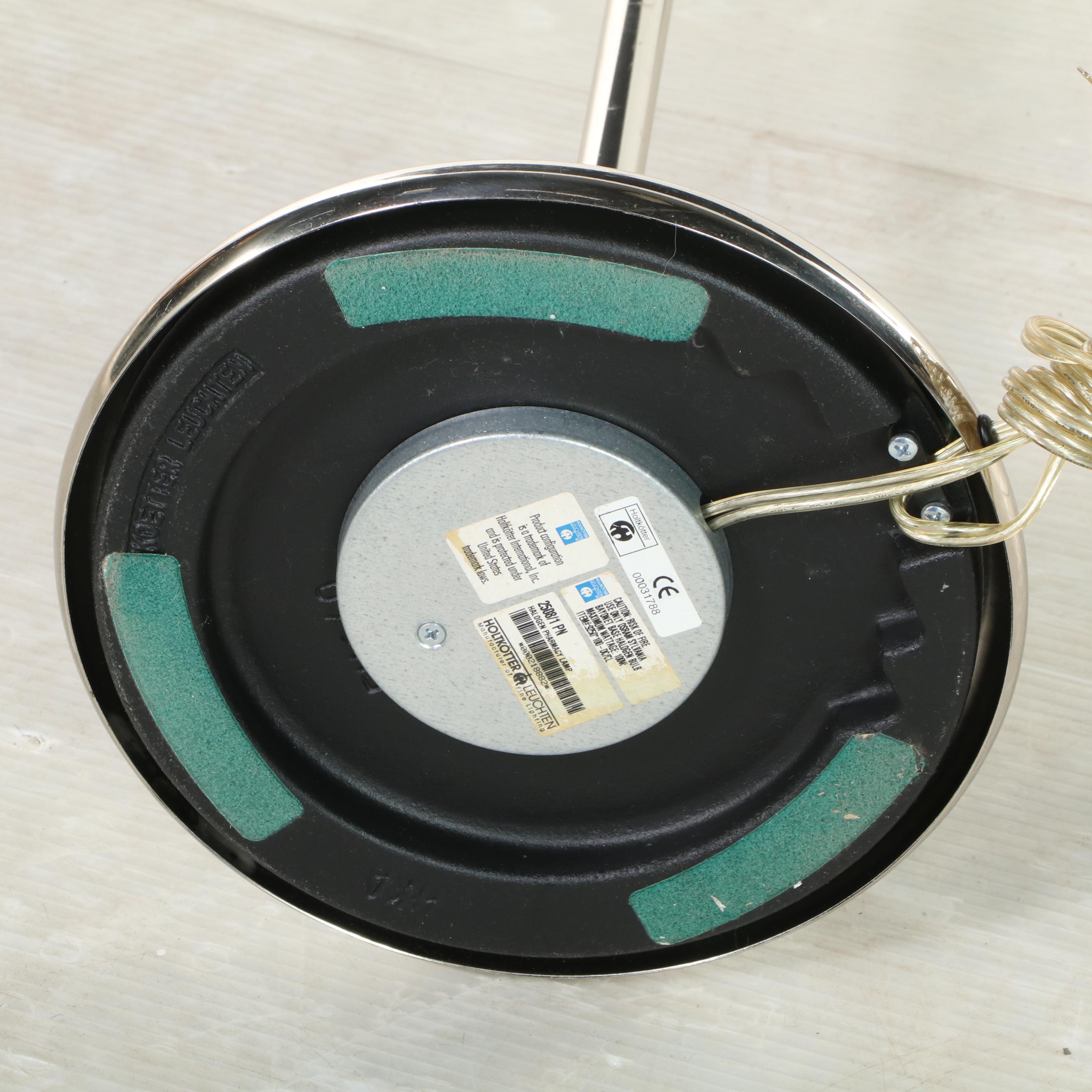Holtkötter Leuchten Chrome Halogen Pharmacy Floor Lamp