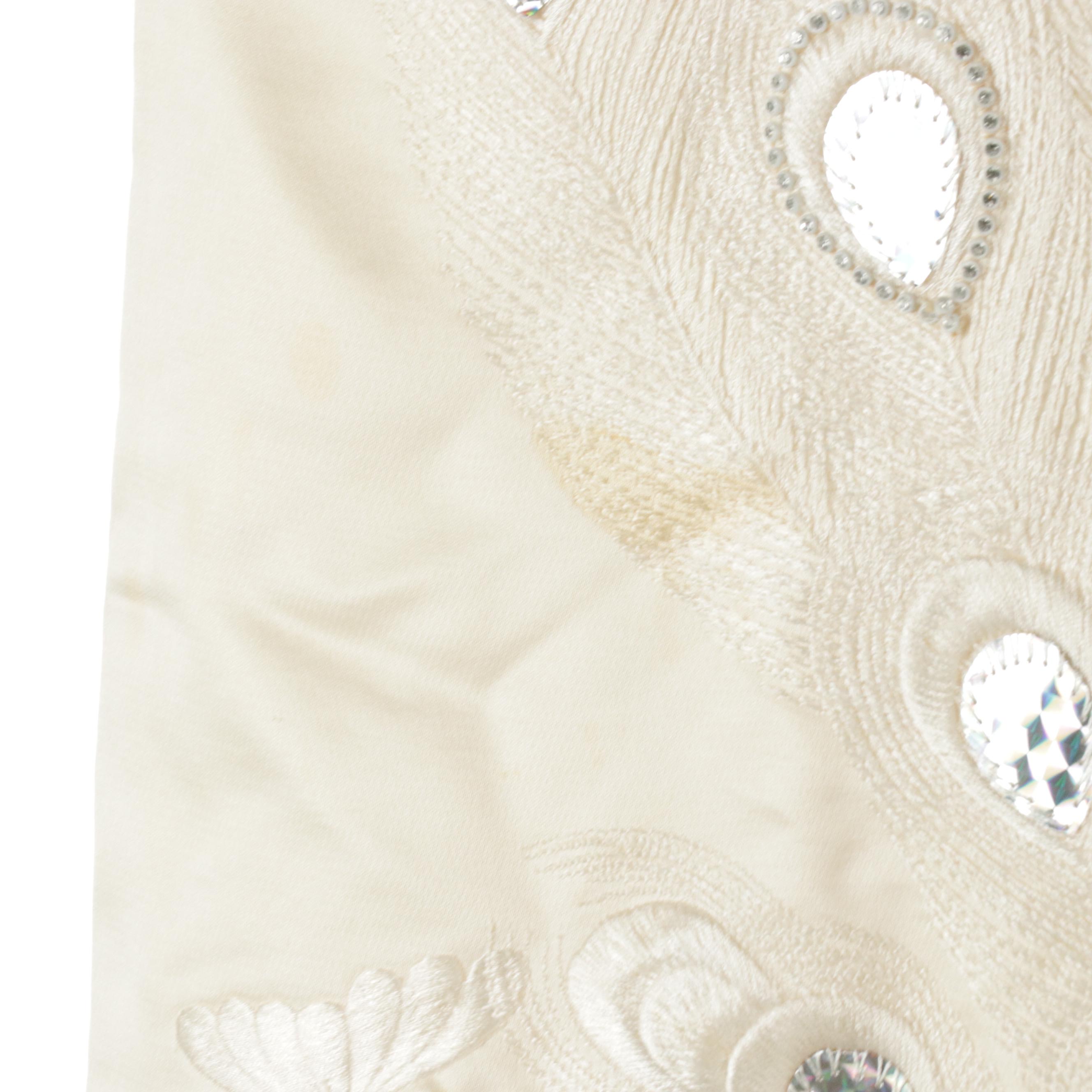 Japanese Shiromuku Wedding Kimono with Embellished Embroidery