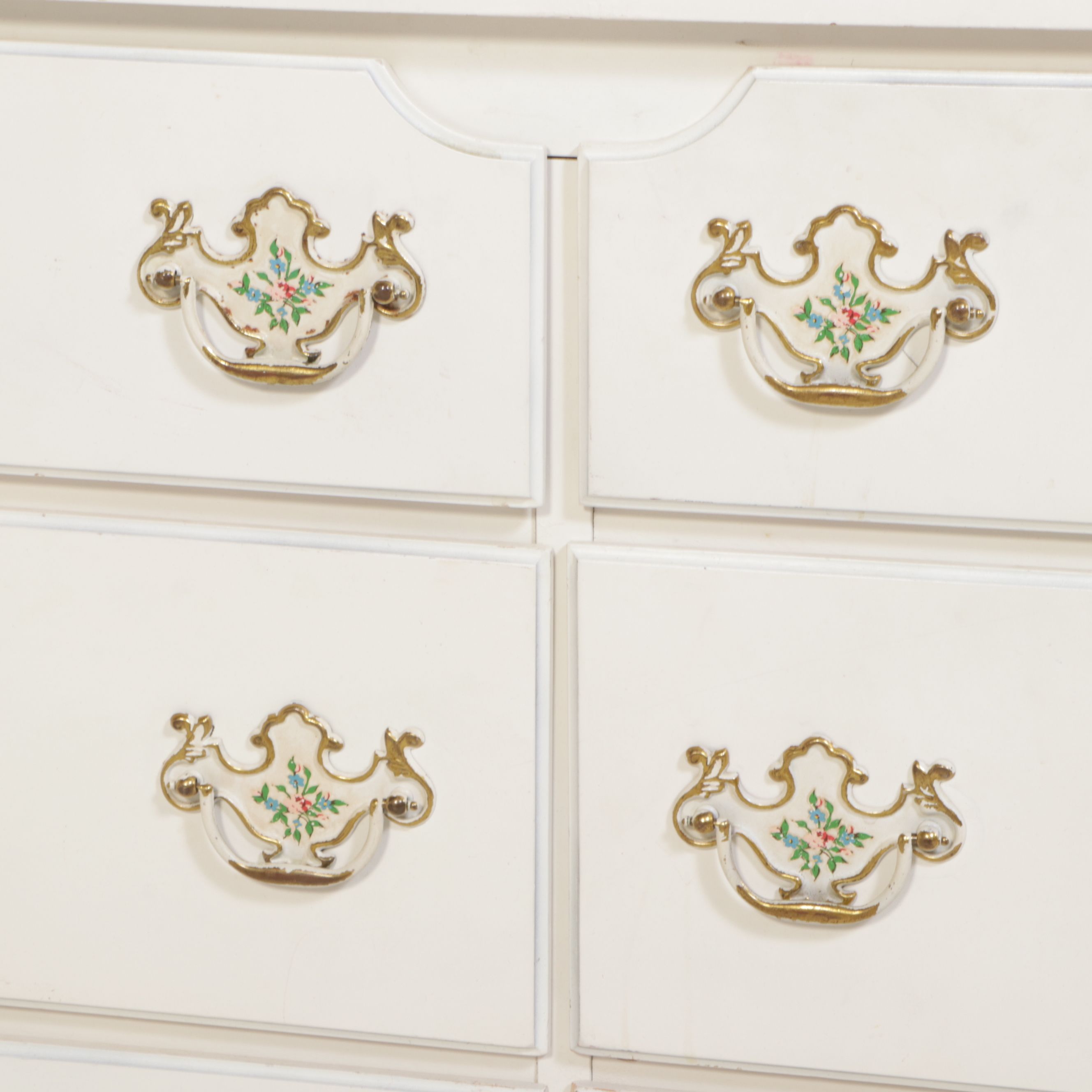 Johnson-Carper "Fashion Trend" Painted Wood Dresser with Mirror and Nightstand