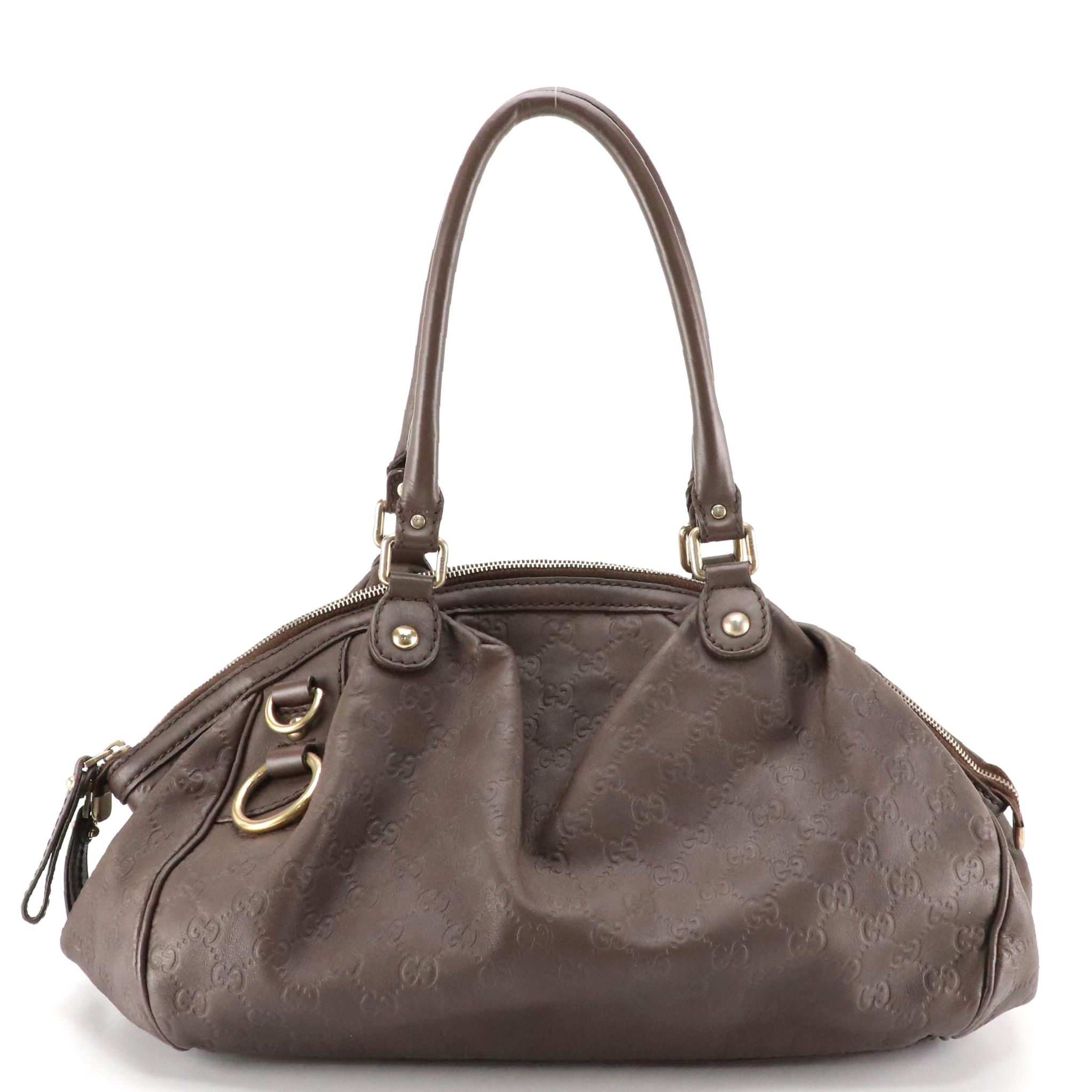 Gucci Brown Guccissima Leather Sukey Tote