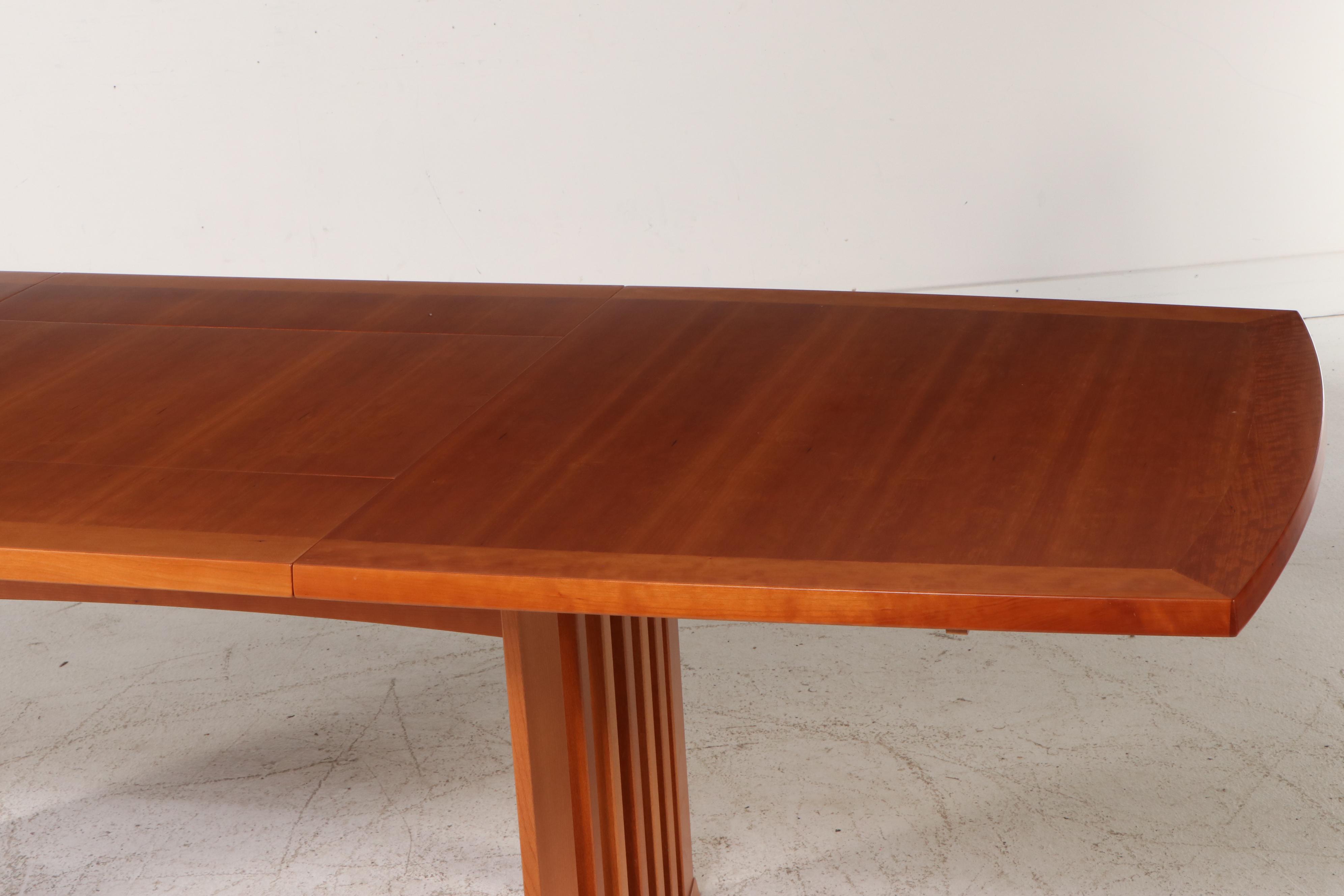 Seven-Piece Skovby Danish Modern Style Cherry Finish Dining Set