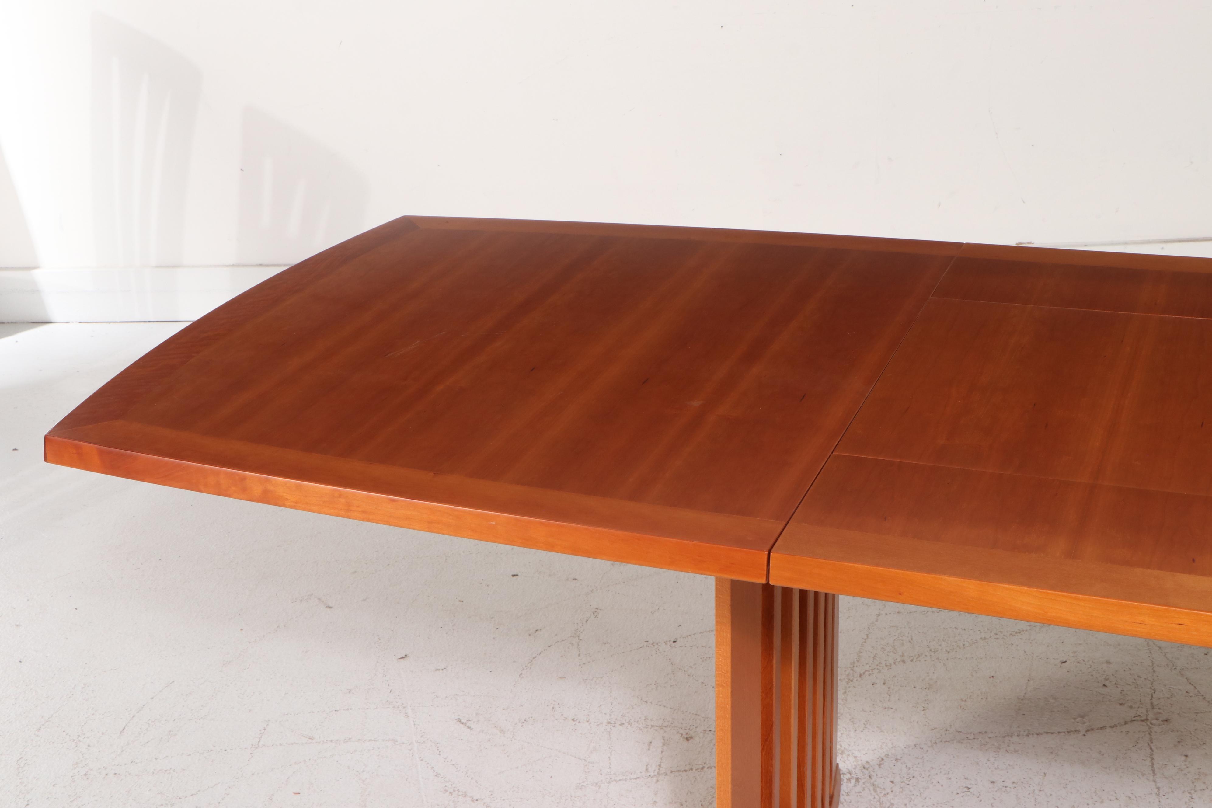 Seven-Piece Skovby Danish Modern Style Cherry Finish Dining Set