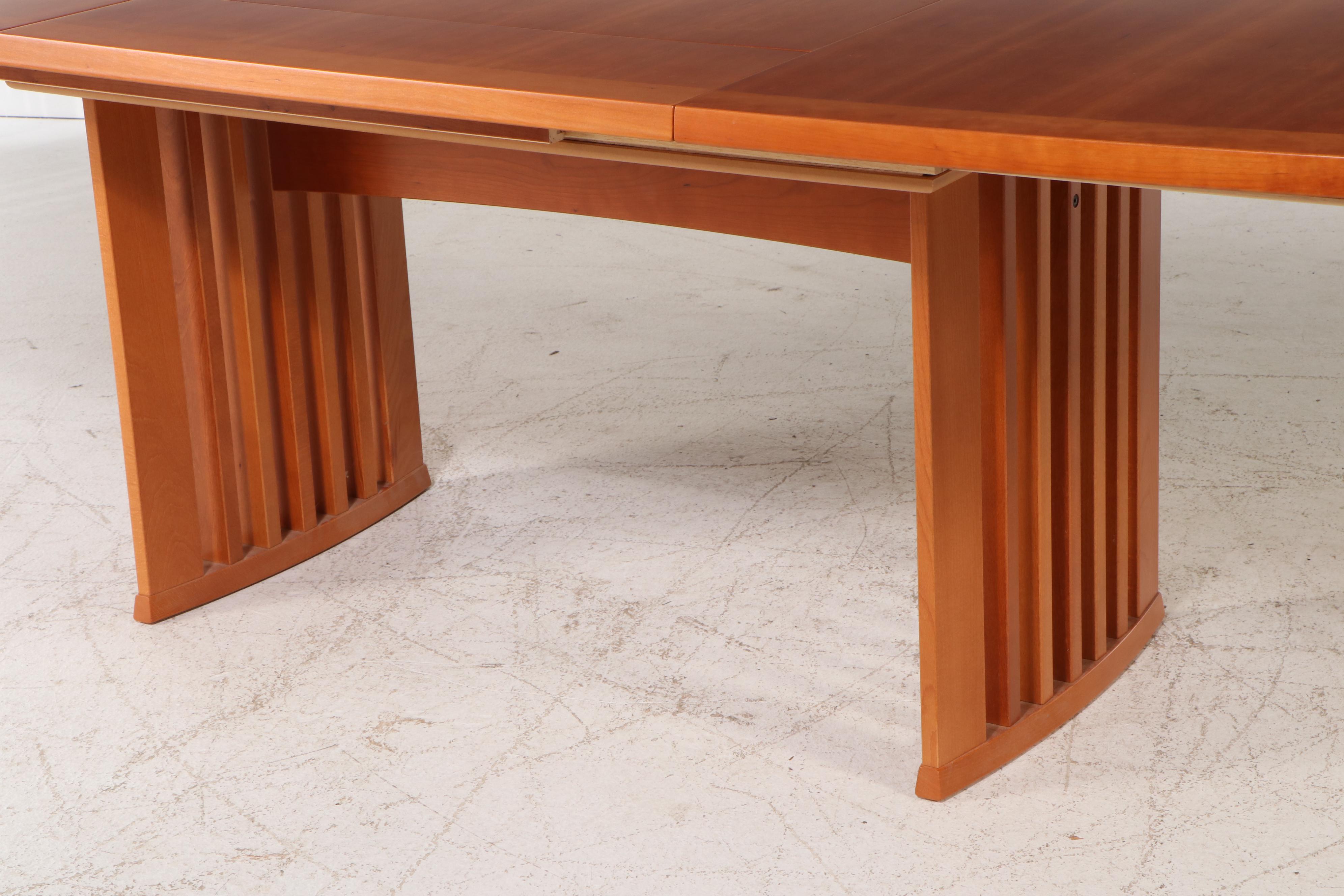 Seven-Piece Skovby Danish Modern Style Cherry Finish Dining Set