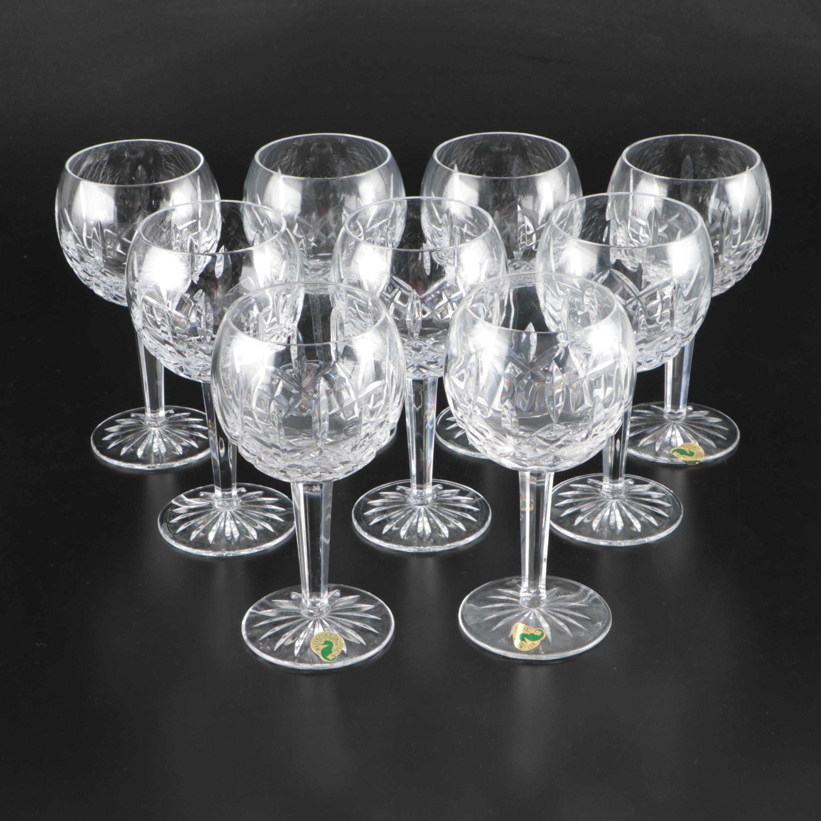 Waterford Crystal "Lismore" Balloon Wine Glasses