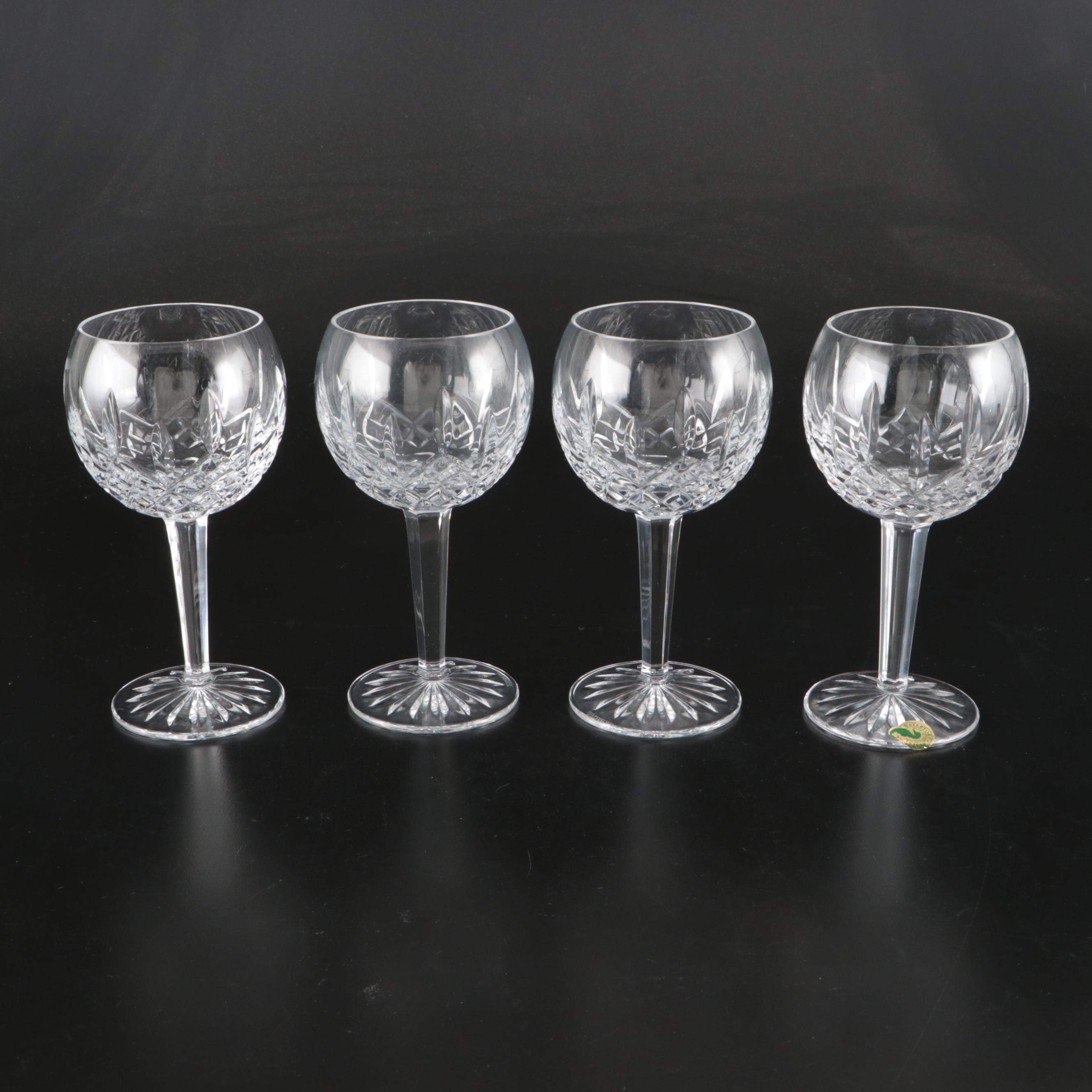 Waterford Crystal "Lismore" Balloon Wine Glasses