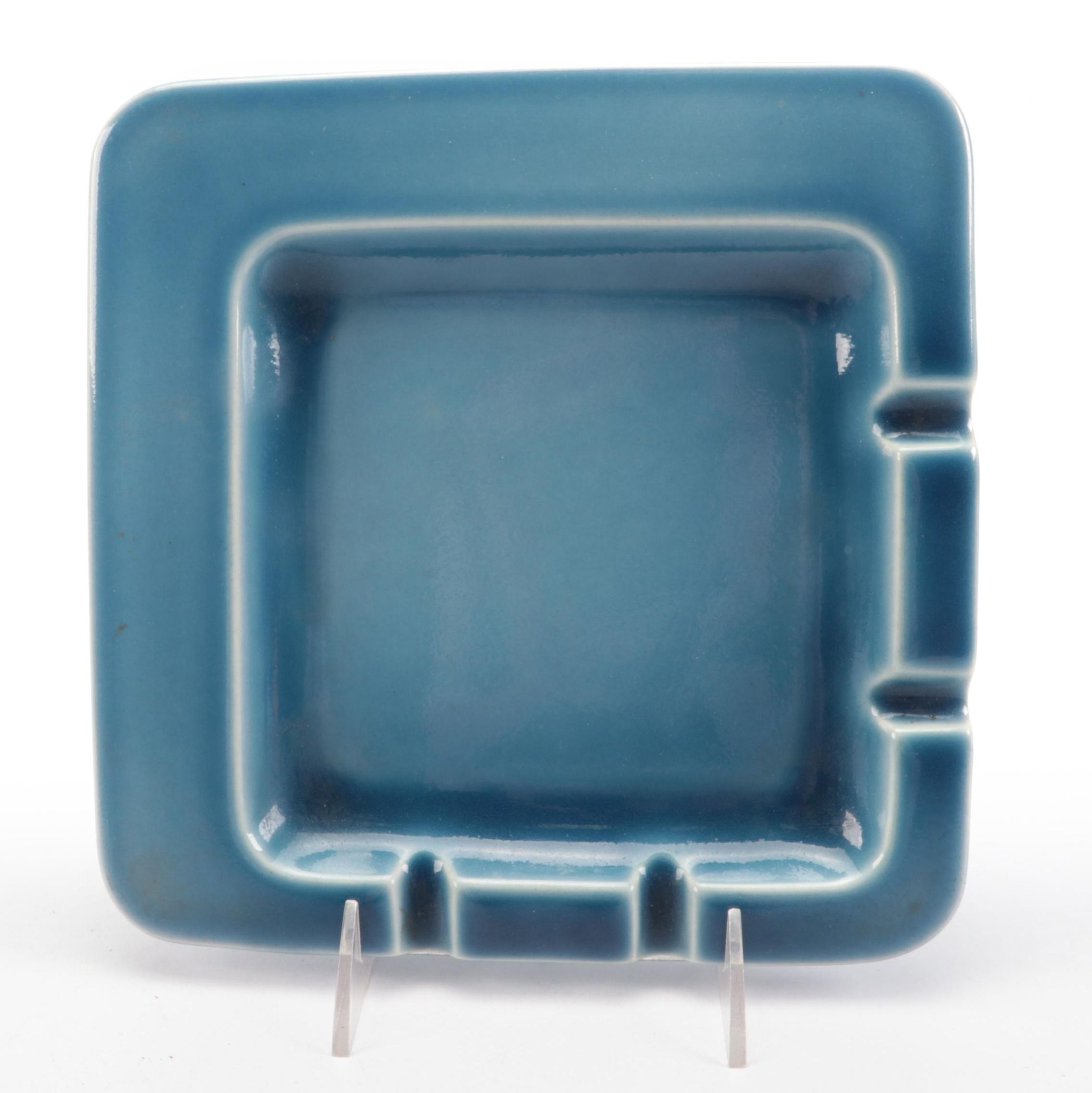 Rookwood Pottery Square Ceramic Ashtray, 1957