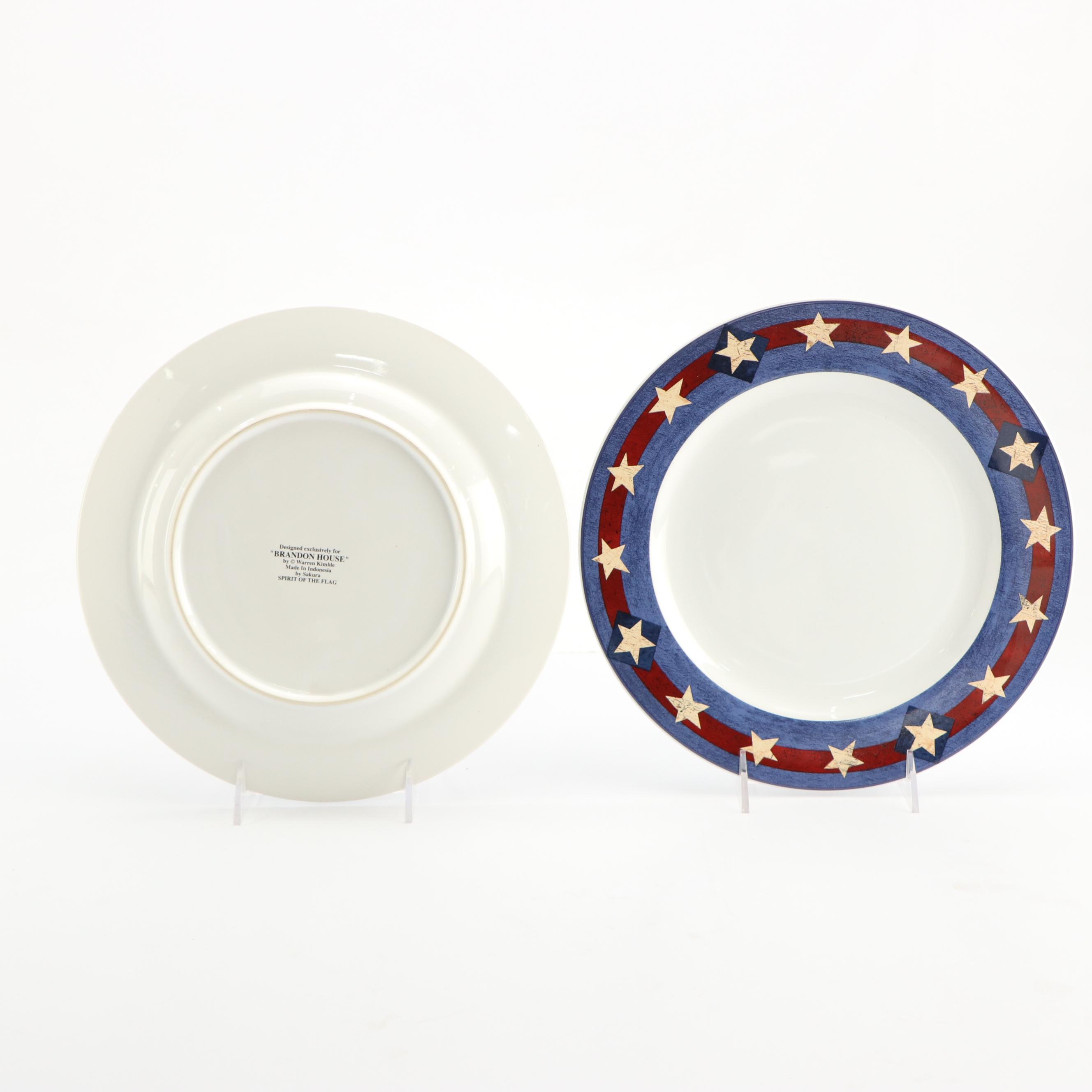 Sakura for Brandon House "Spirit of the Flag" Dinner Plates