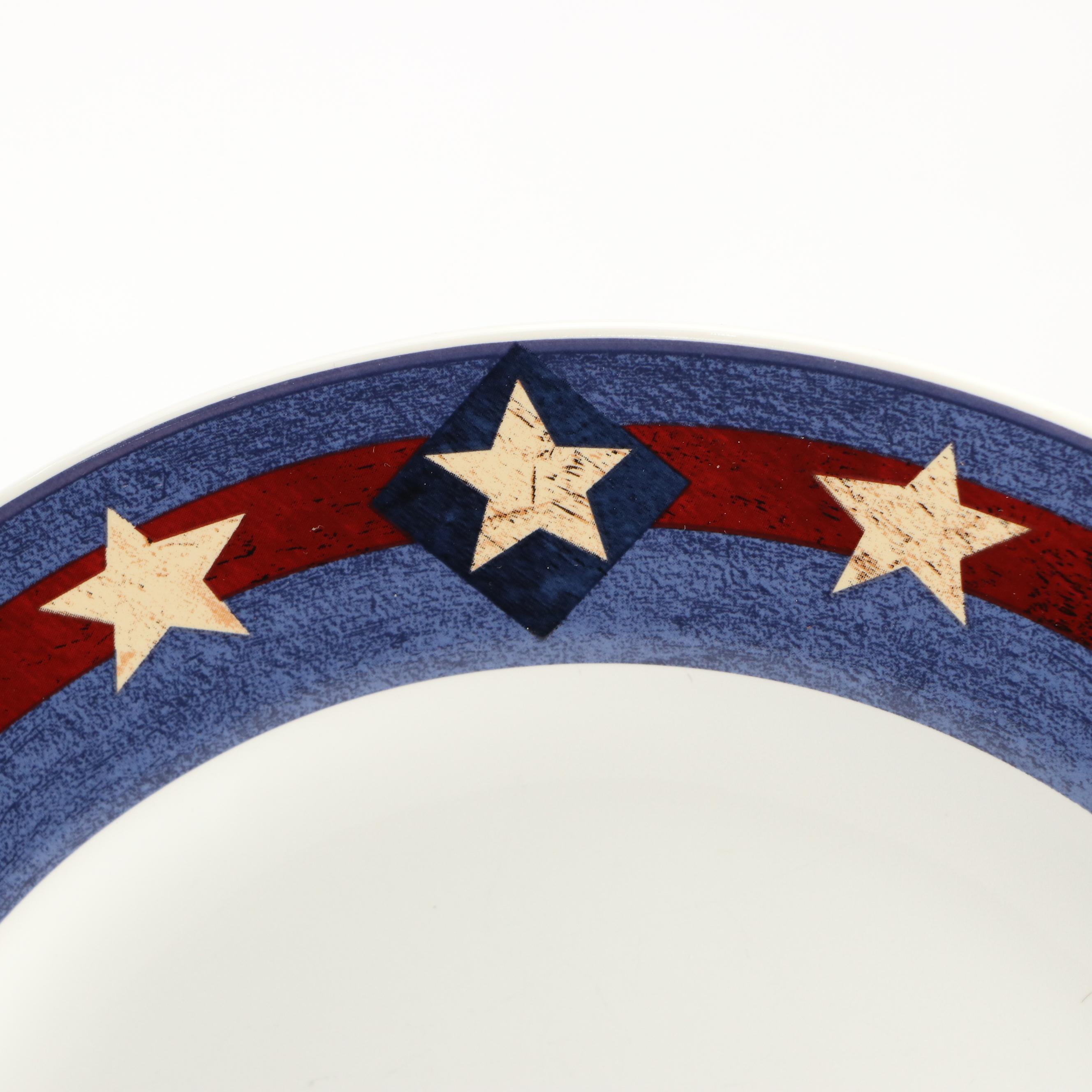 Sakura for Brandon House "Spirit of the Flag" Dinner Plates