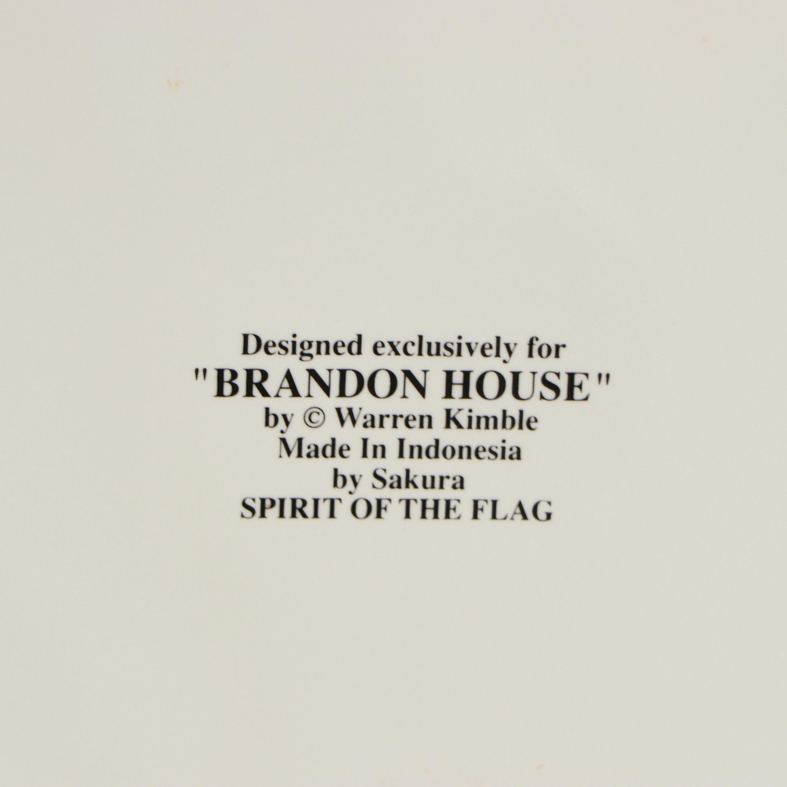 Sakura for Brandon House "Spirit of the Flag" Dinner Plates