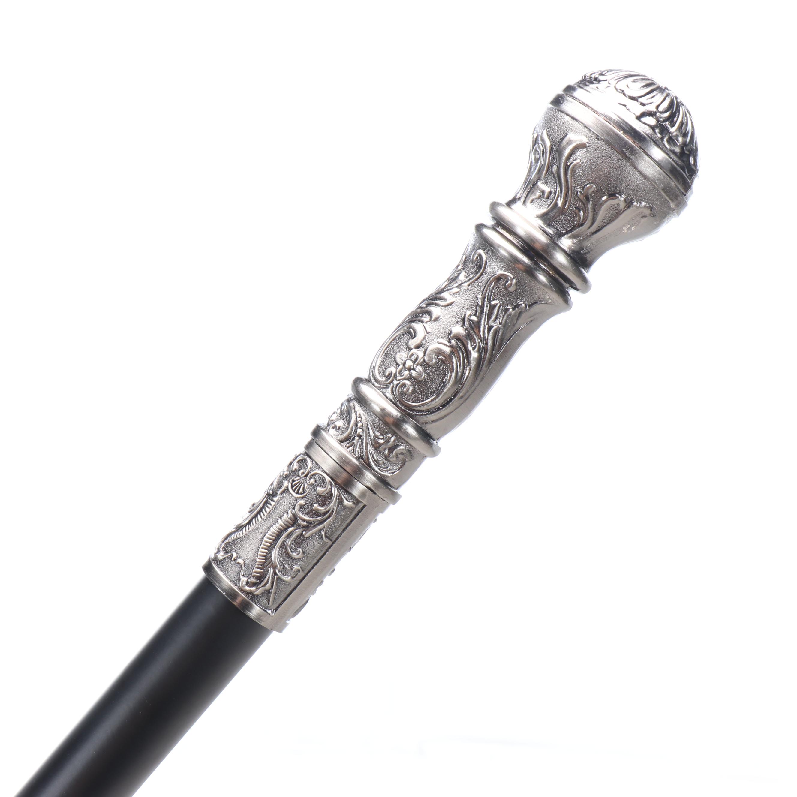 Embossed Acanthus Leaf Handle Sword Cane