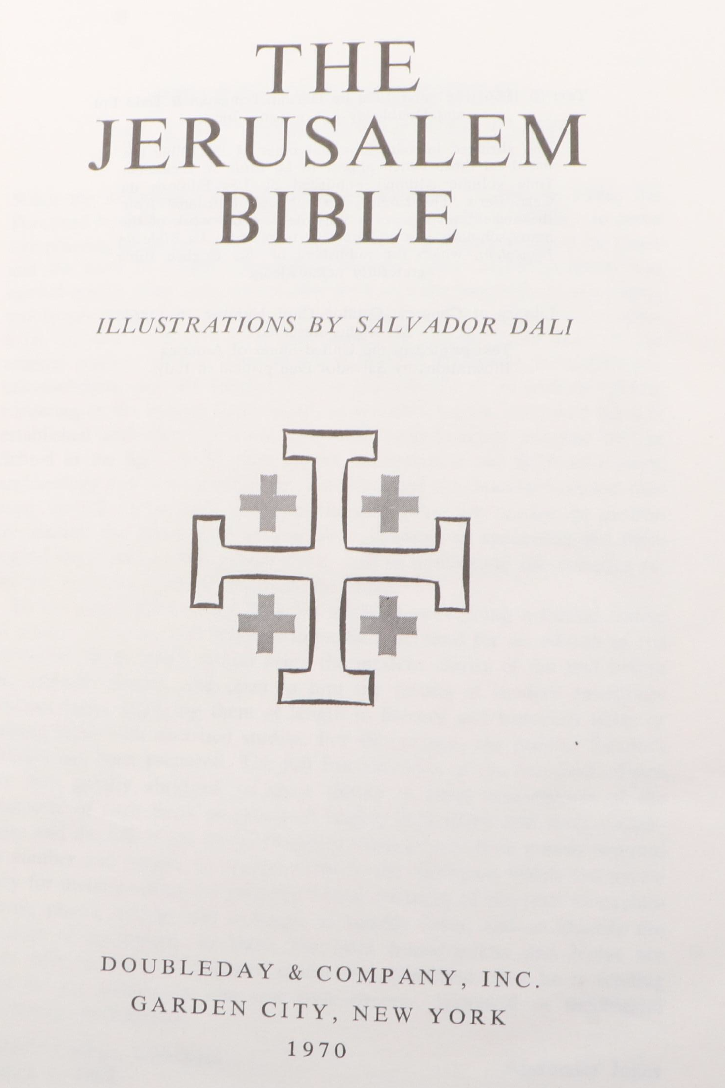 Salvador Dalí Illustrated Jerusalem Bible Edited by Alexander Jones, 1970