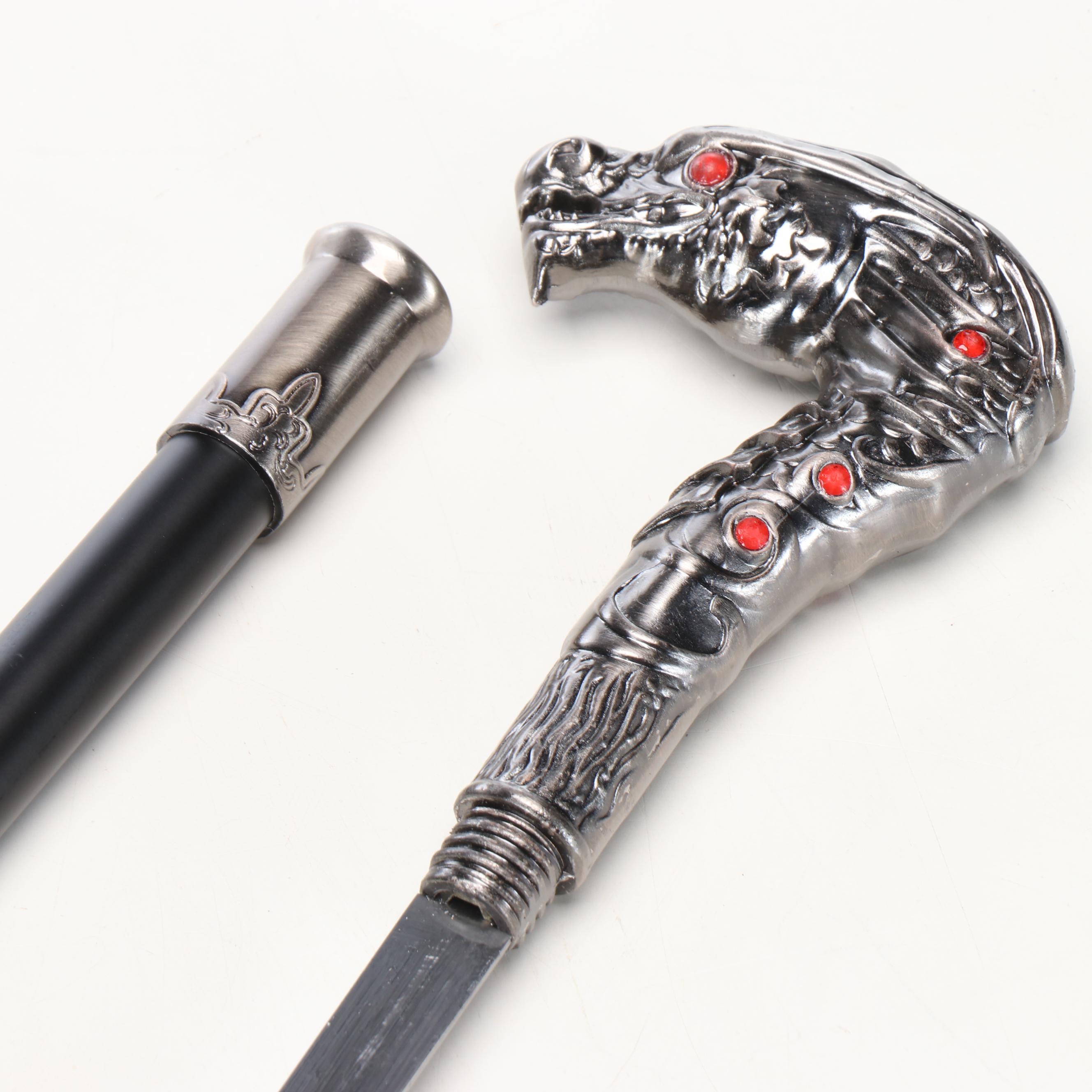 Dragon Head Handled Sword Cane