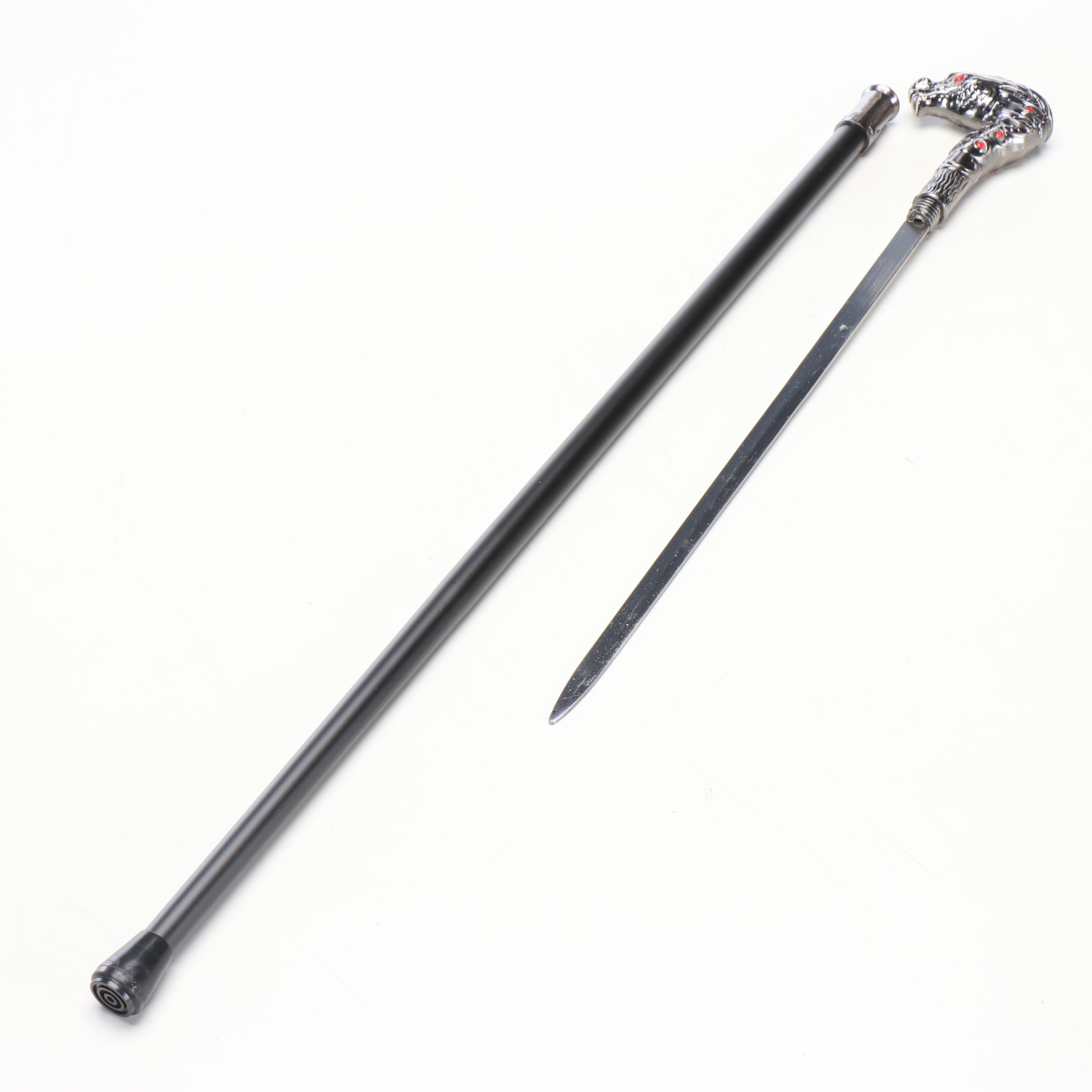 Dragon Head Handled Sword Cane