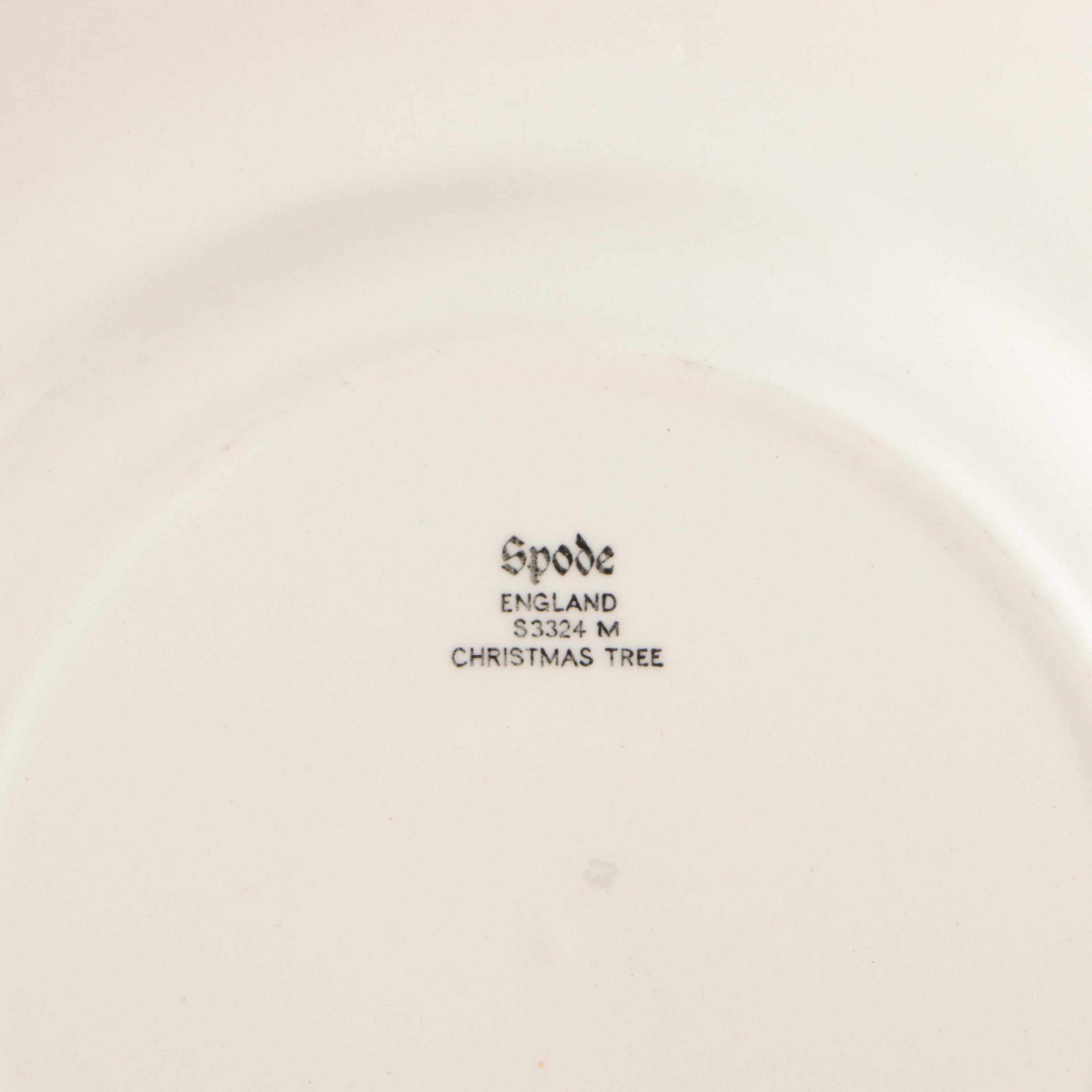 Spode "Christmas Tree" Ceramic Dinnerware and Table Accessories