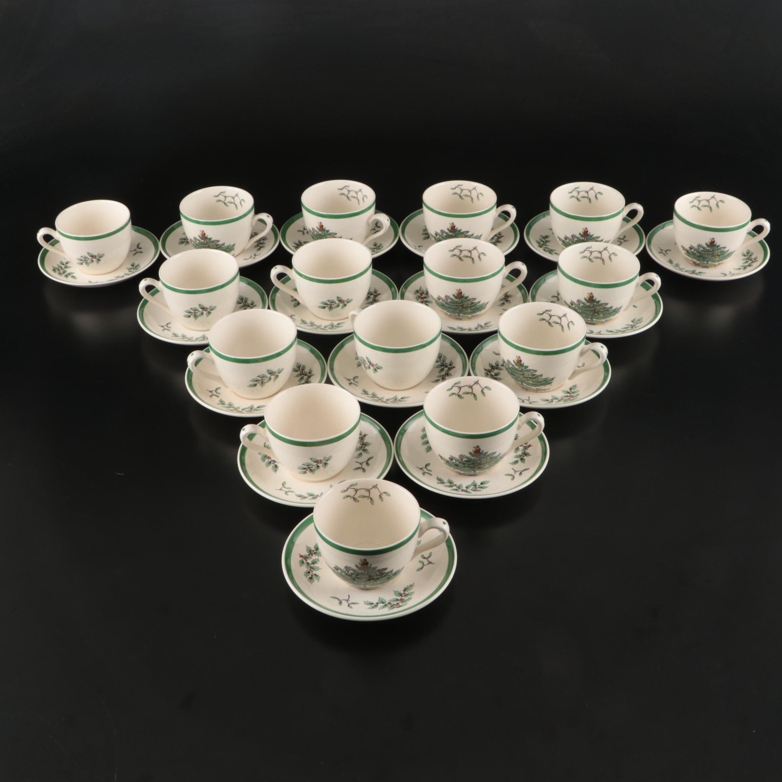 Spode "Christmas Tree" Ceramic Dinnerware and Table Accessories