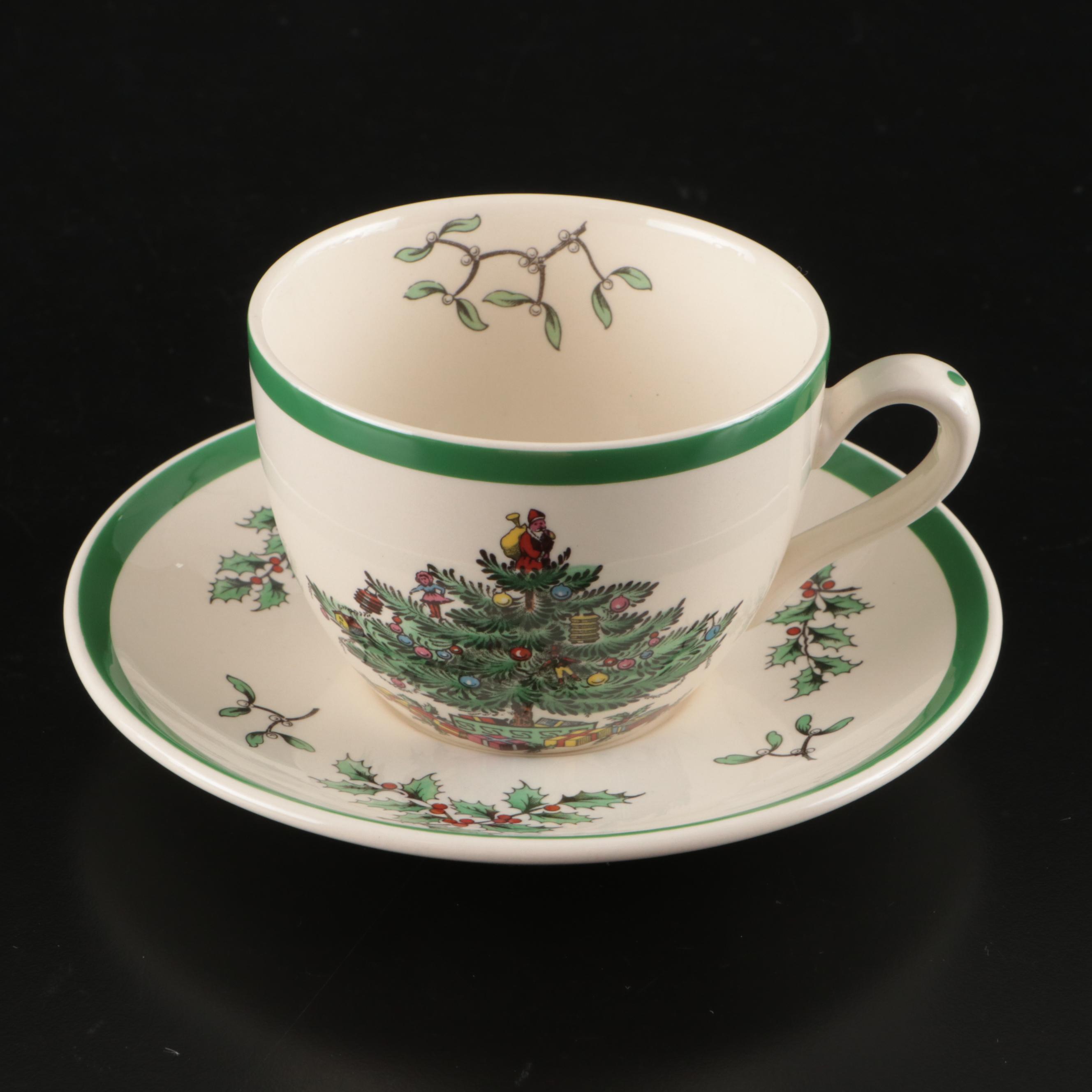 Spode "Christmas Tree" Ceramic Dinnerware and Table Accessories