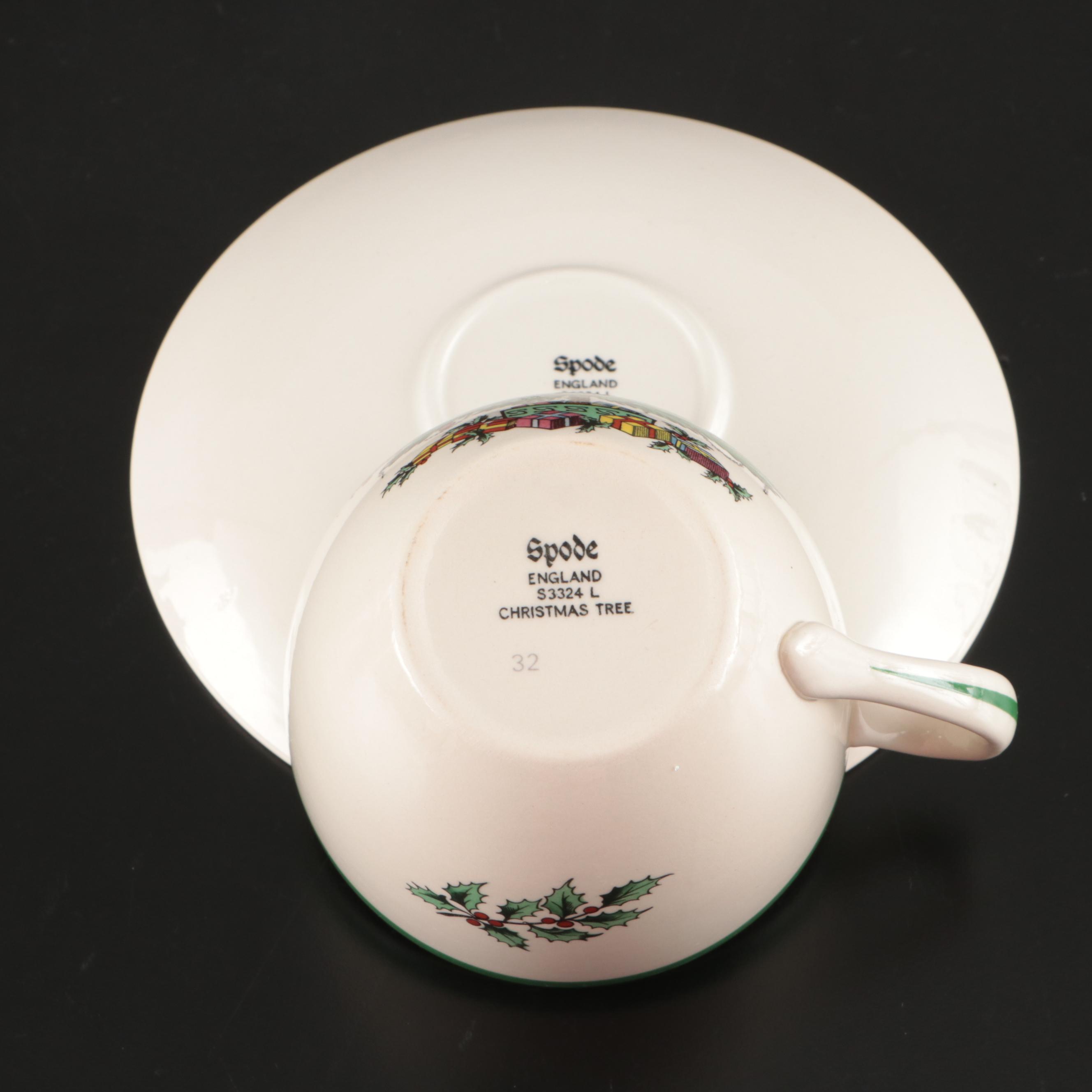 Spode "Christmas Tree" Ceramic Dinnerware and Table Accessories