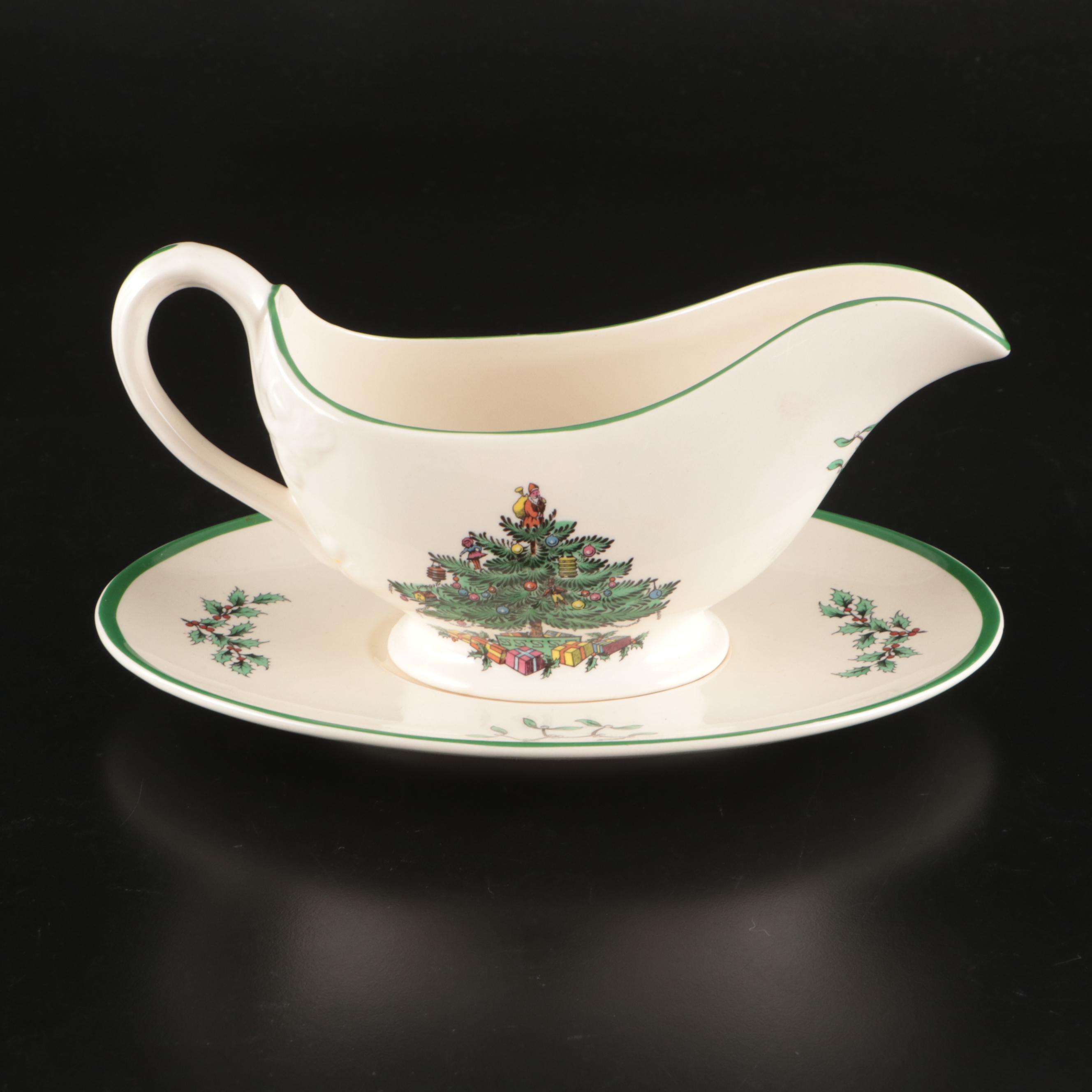 Spode "Christmas Tree" Ceramic Dinnerware and Table Accessories