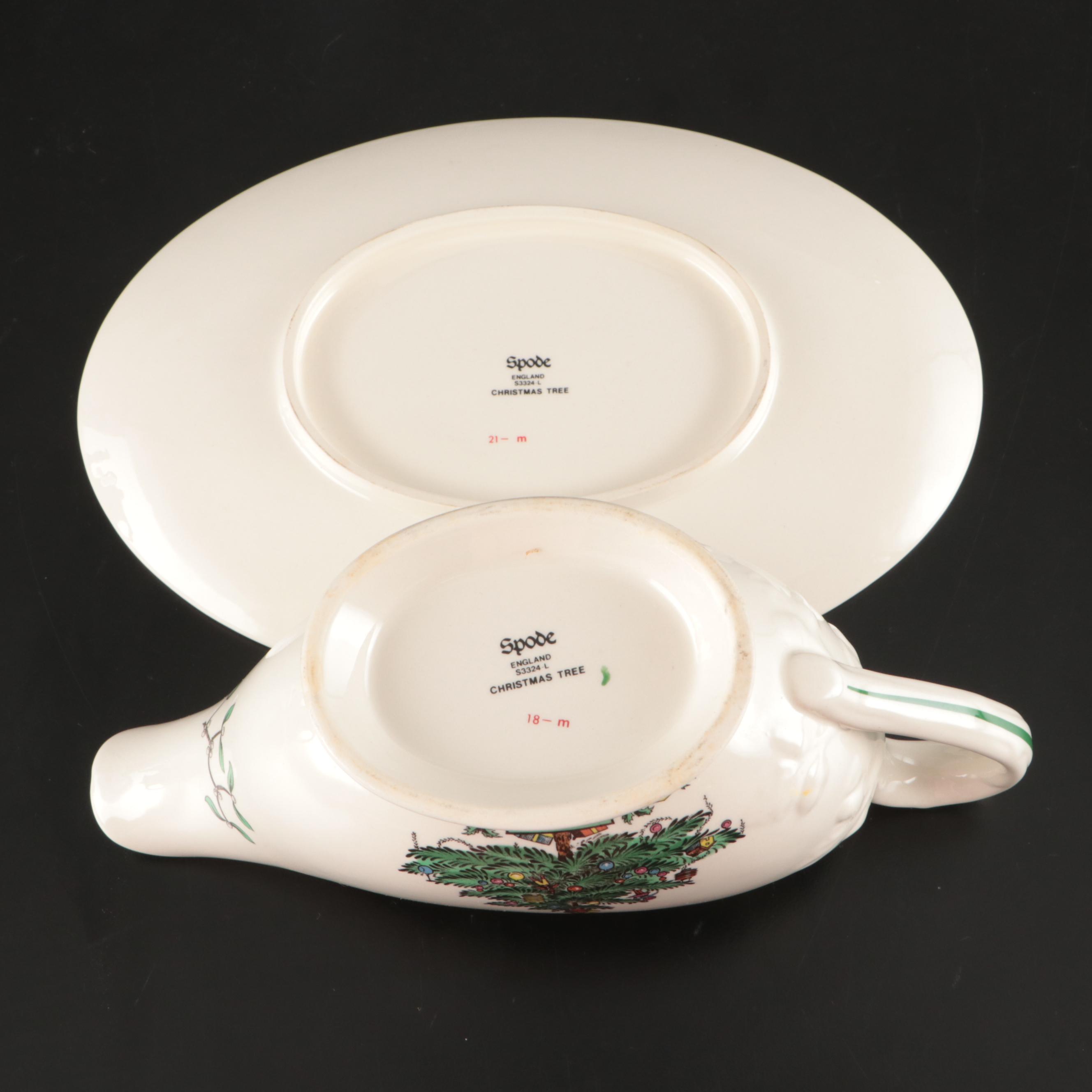Spode "Christmas Tree" Ceramic Dinnerware and Table Accessories