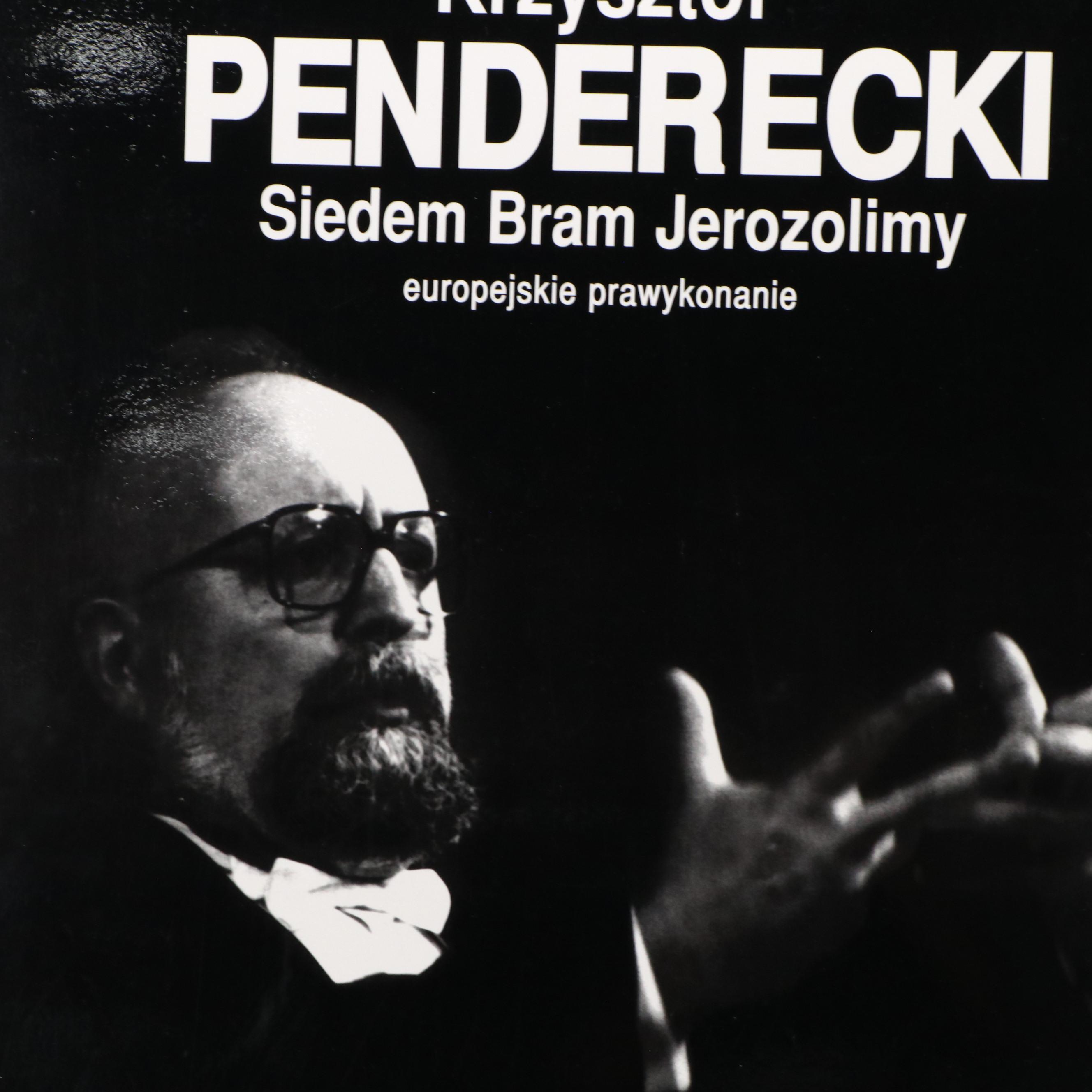 Composer Krzysztof Penderecki Symphonic Concert Tour Posters