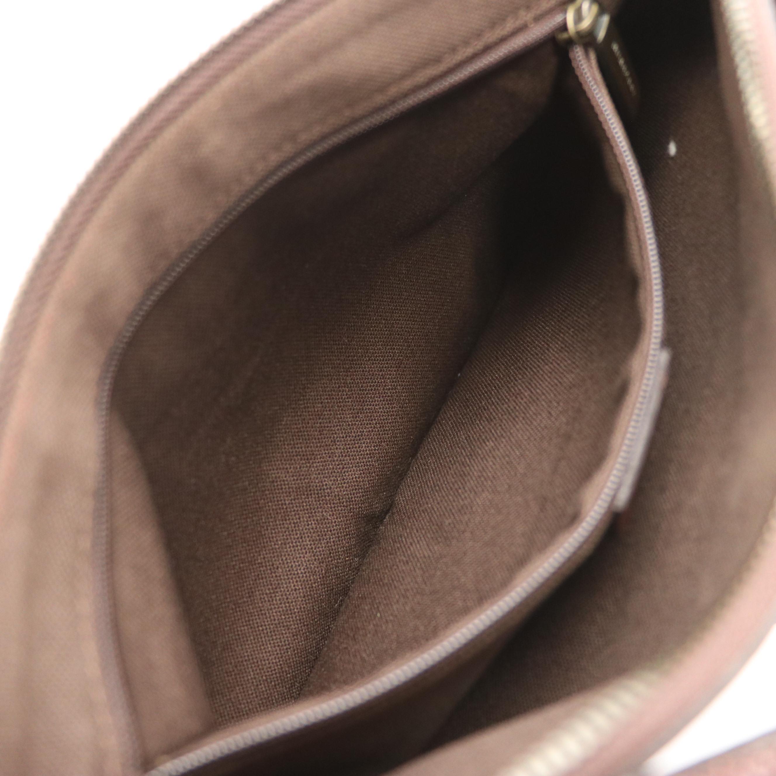 Burberry Zippered Shoulder Bag in Haymarket Check Jacquard Canvas and Leather