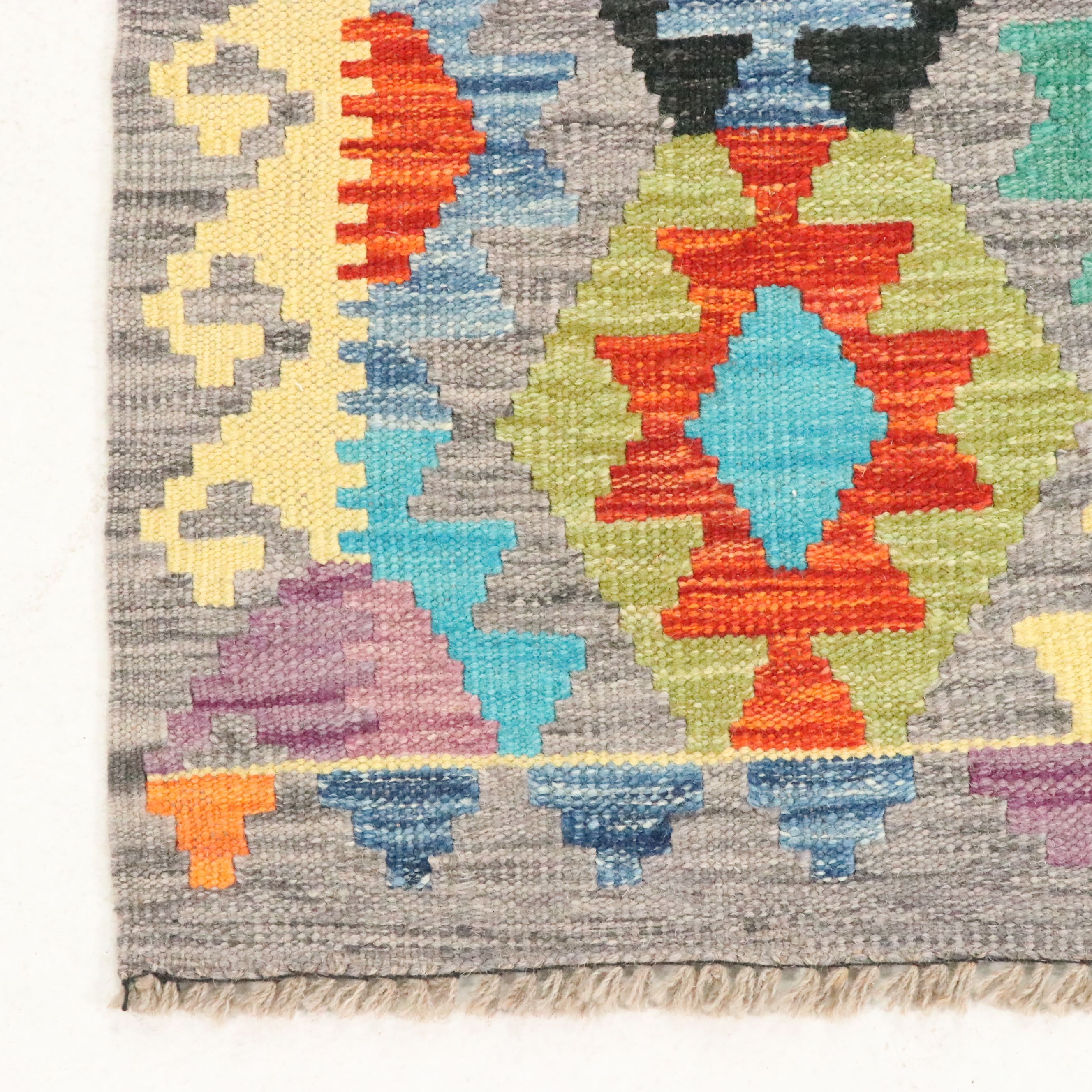 2'10 x 9'6 Handwoven Pakistani Kazak Carpet Runner Long Rug