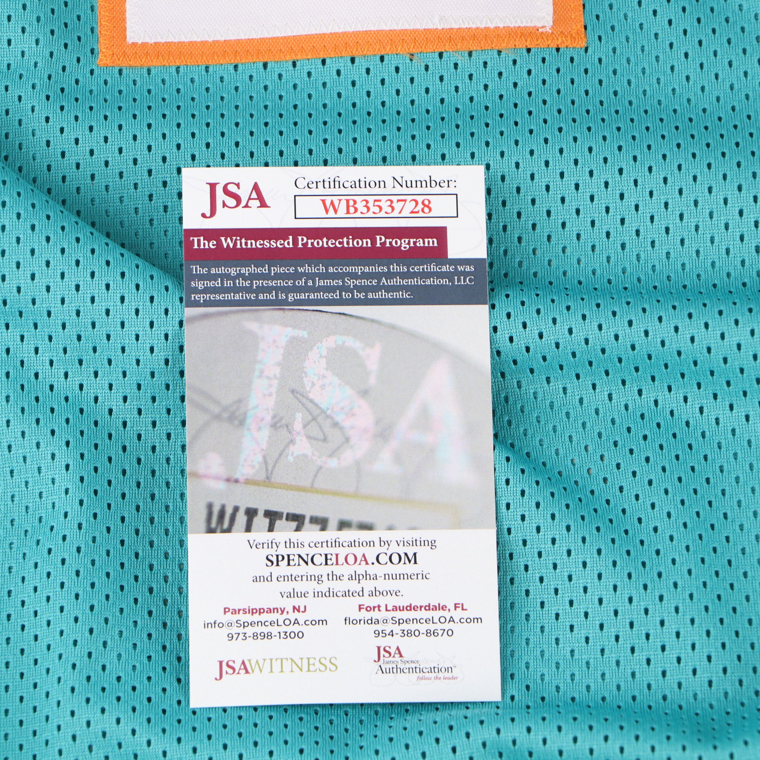 Tyreek Hill Signed Miami Dolphins Football Jersey, JSA