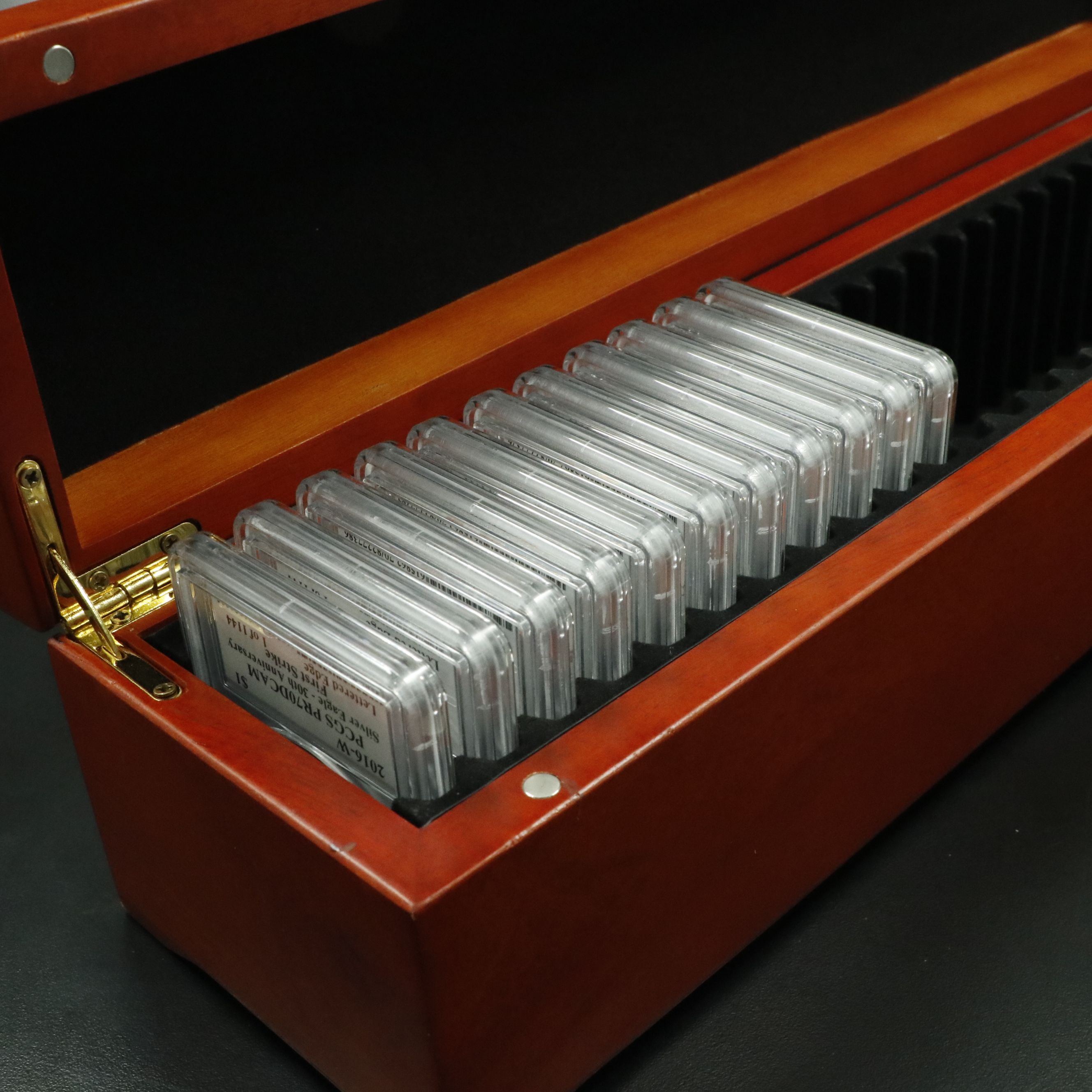 Eleven PCGS PR70DCAM Moy Signed 2016-W $1 U.S. Silver Eagles