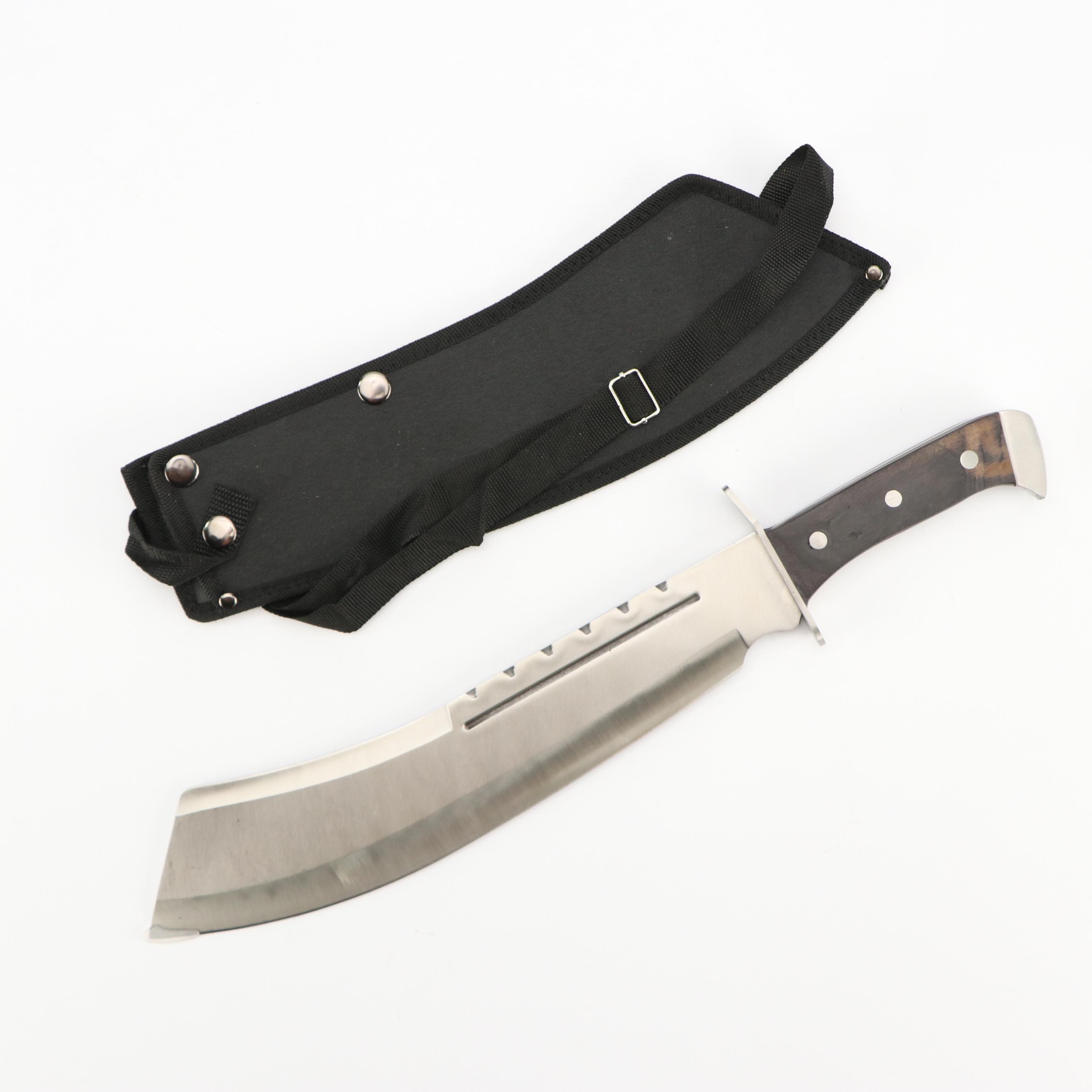 Chipaway Cutlery Bone and Wooden Handled Knife with Machete