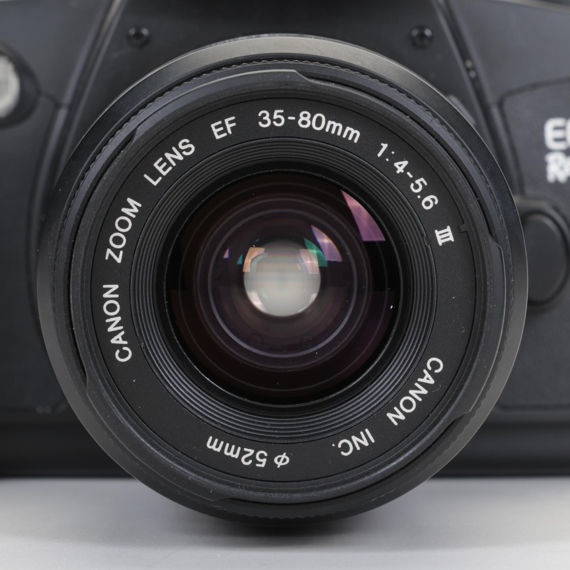 Canon EOS Rebel G 35MM Film SLR Camera with 80-200mm Lens & Camera Bag