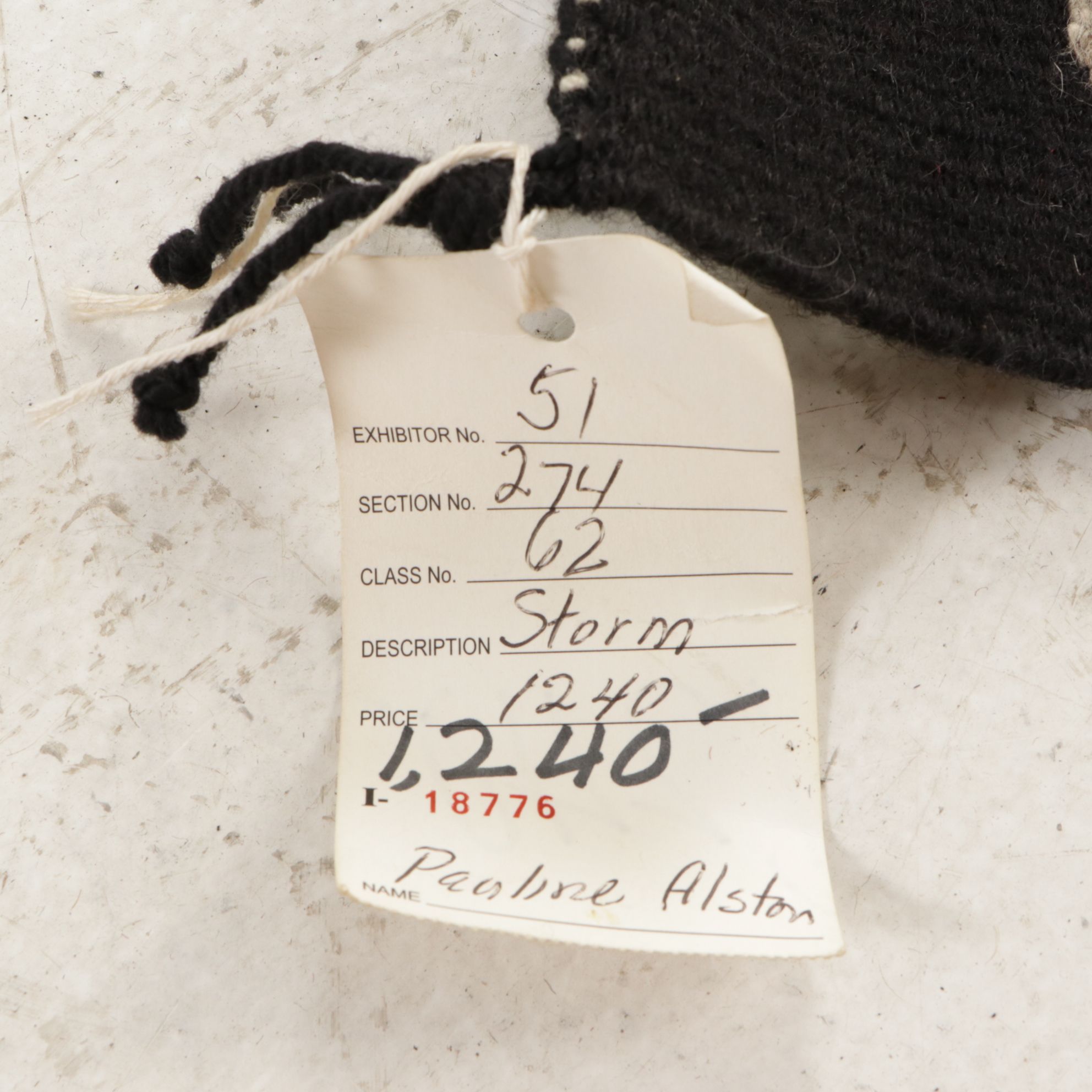 2'4 x 3'4 Handwoven Pauline Alston Navajo Storm Accent Rug