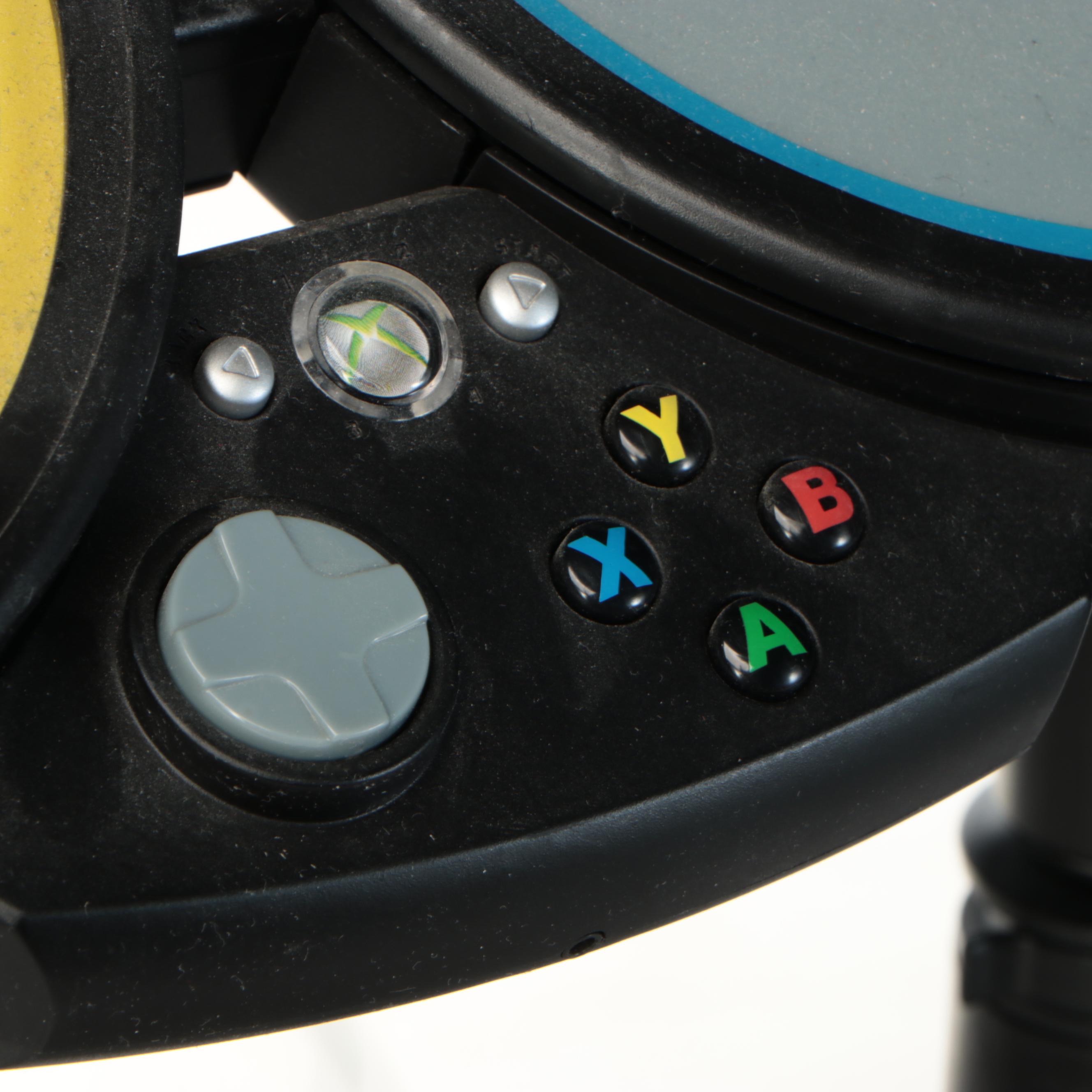 Xbox 360 Rock Band Video Game, Guitars, and Drum Kit