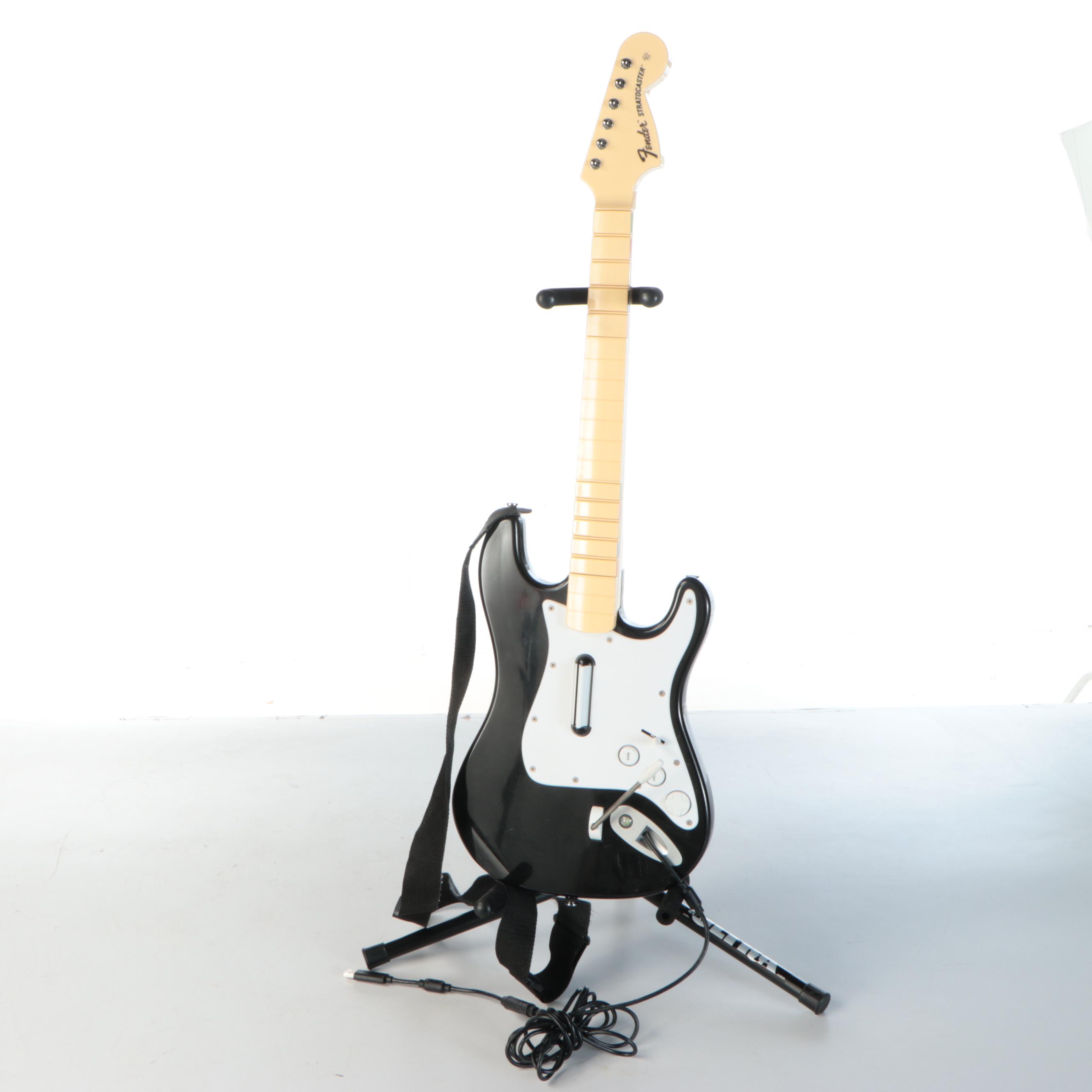 Xbox 360 Rock Band Video Game, Guitars, and Drum Kit